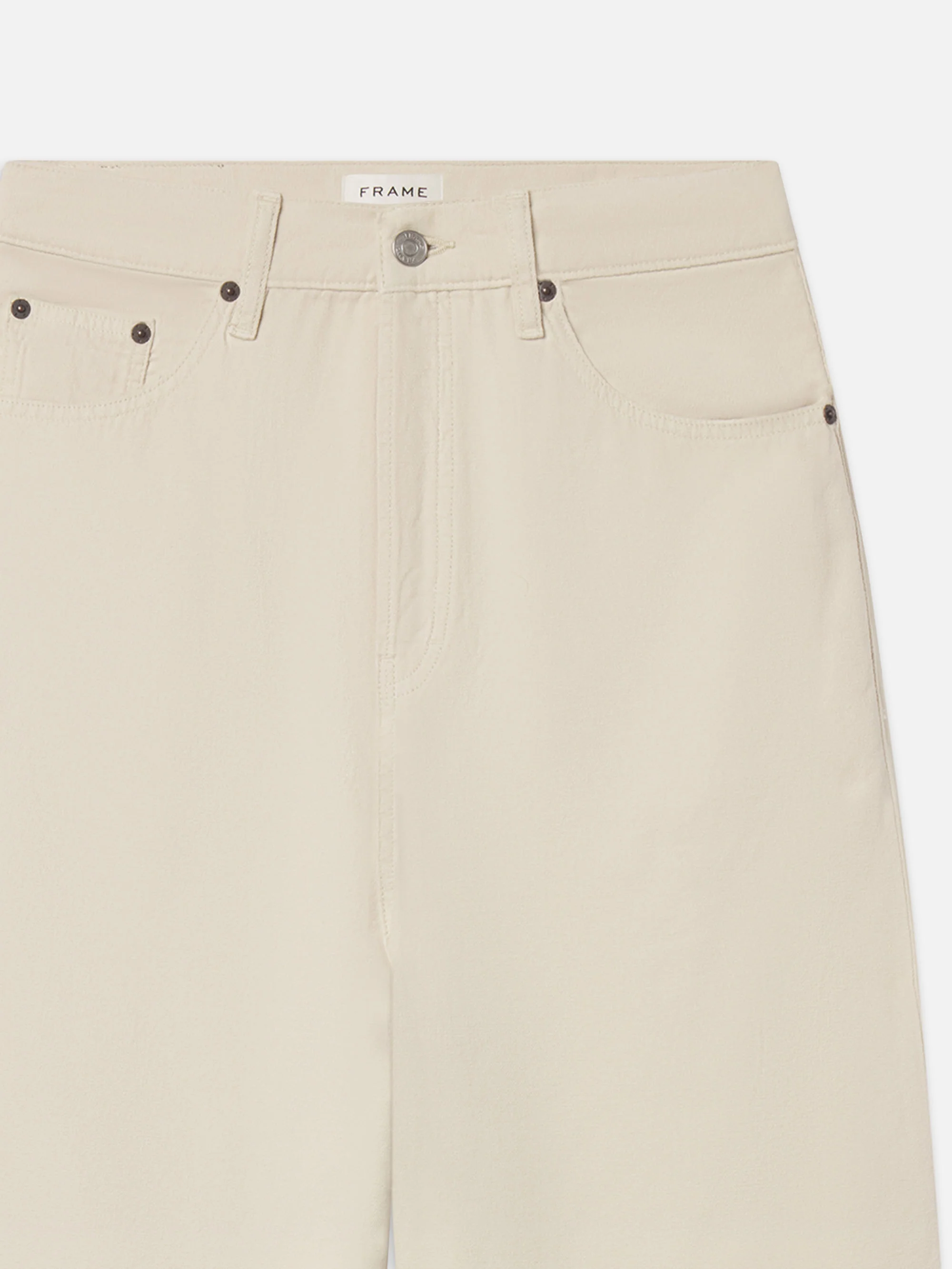 Canvas Baggy Jean -- Off White - Image 7