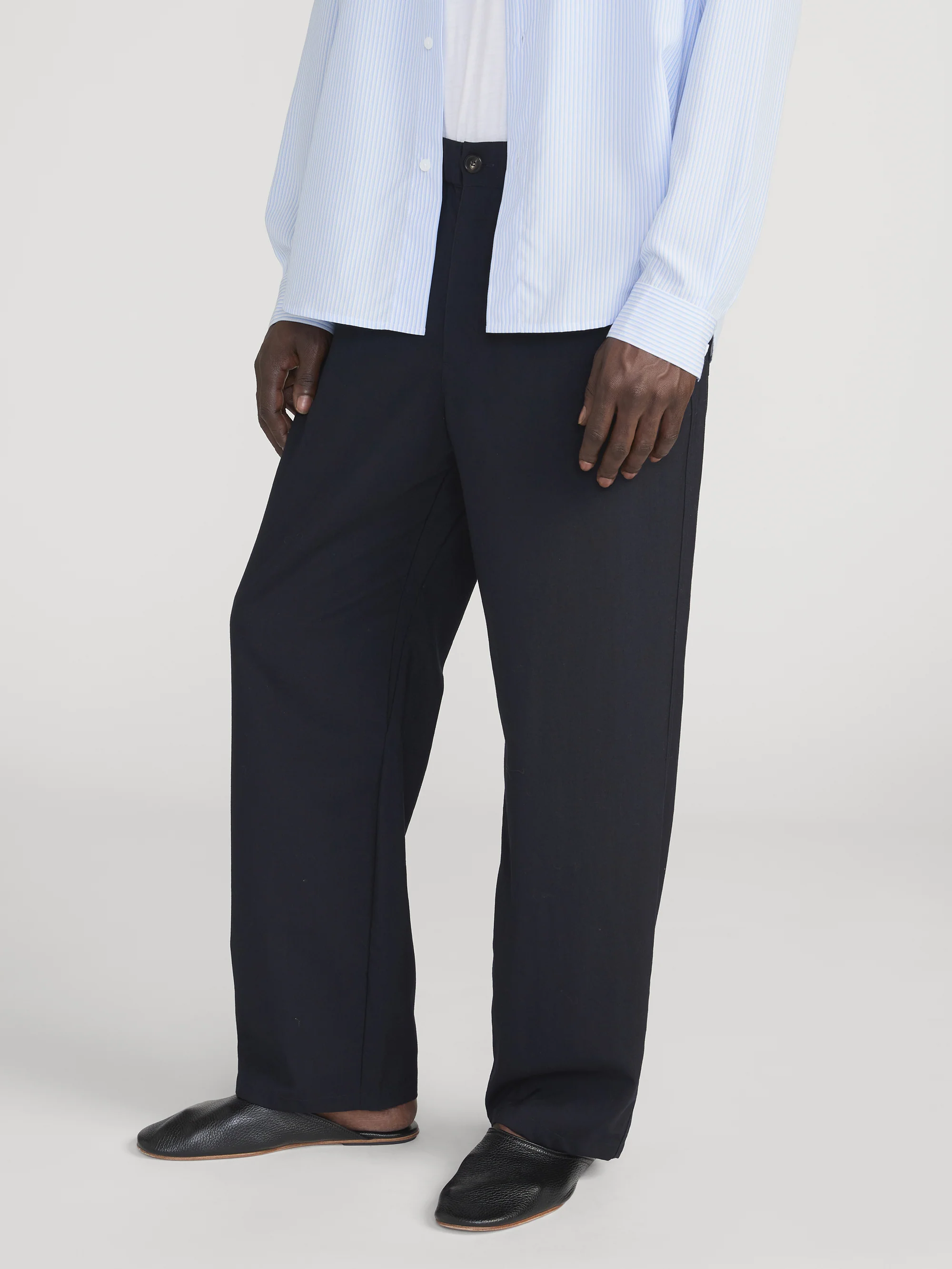Baggy Trousers -- Dark Navy - Image 3