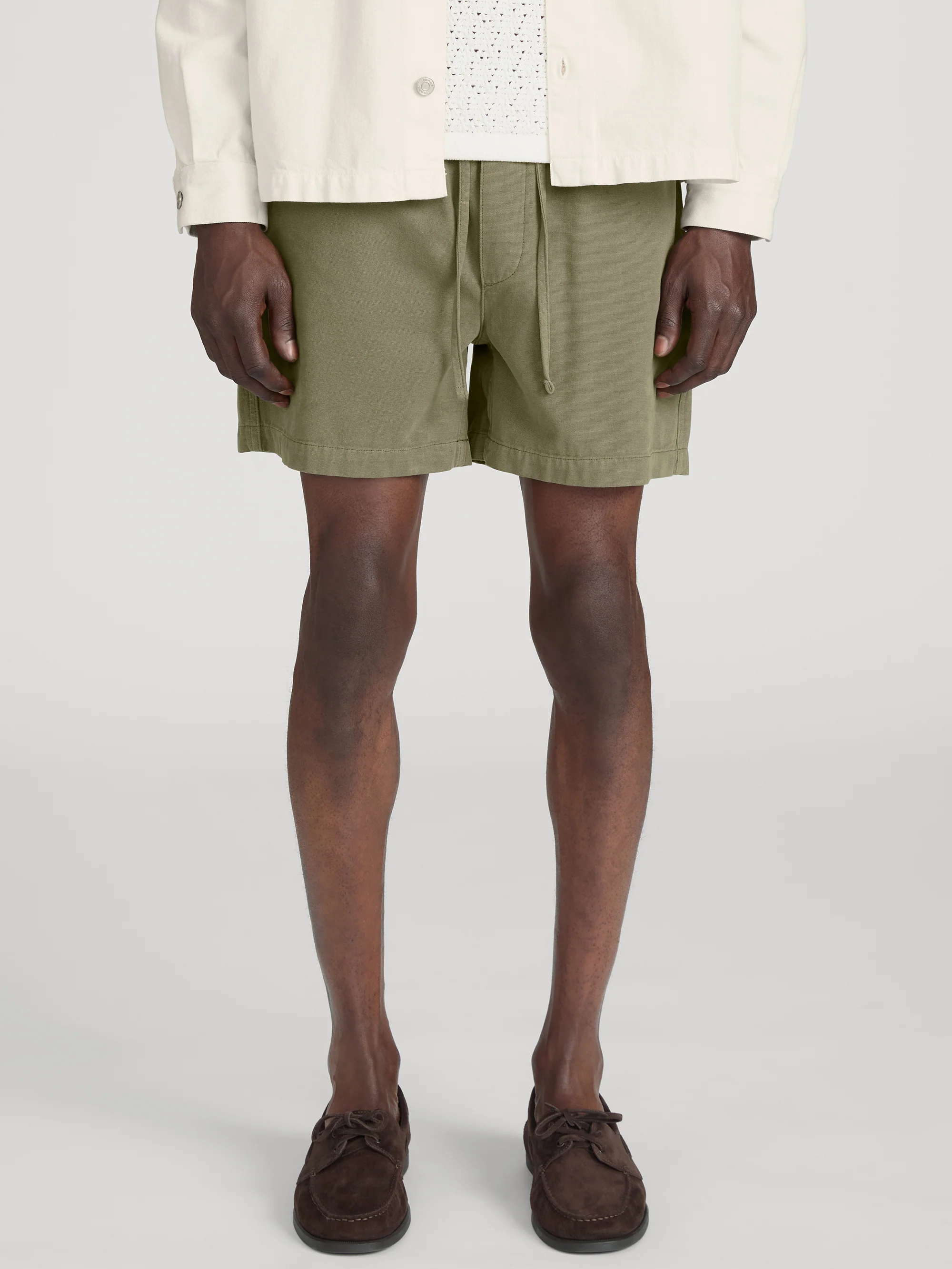 Canvas Shorts -- Military Khaki - Image 3