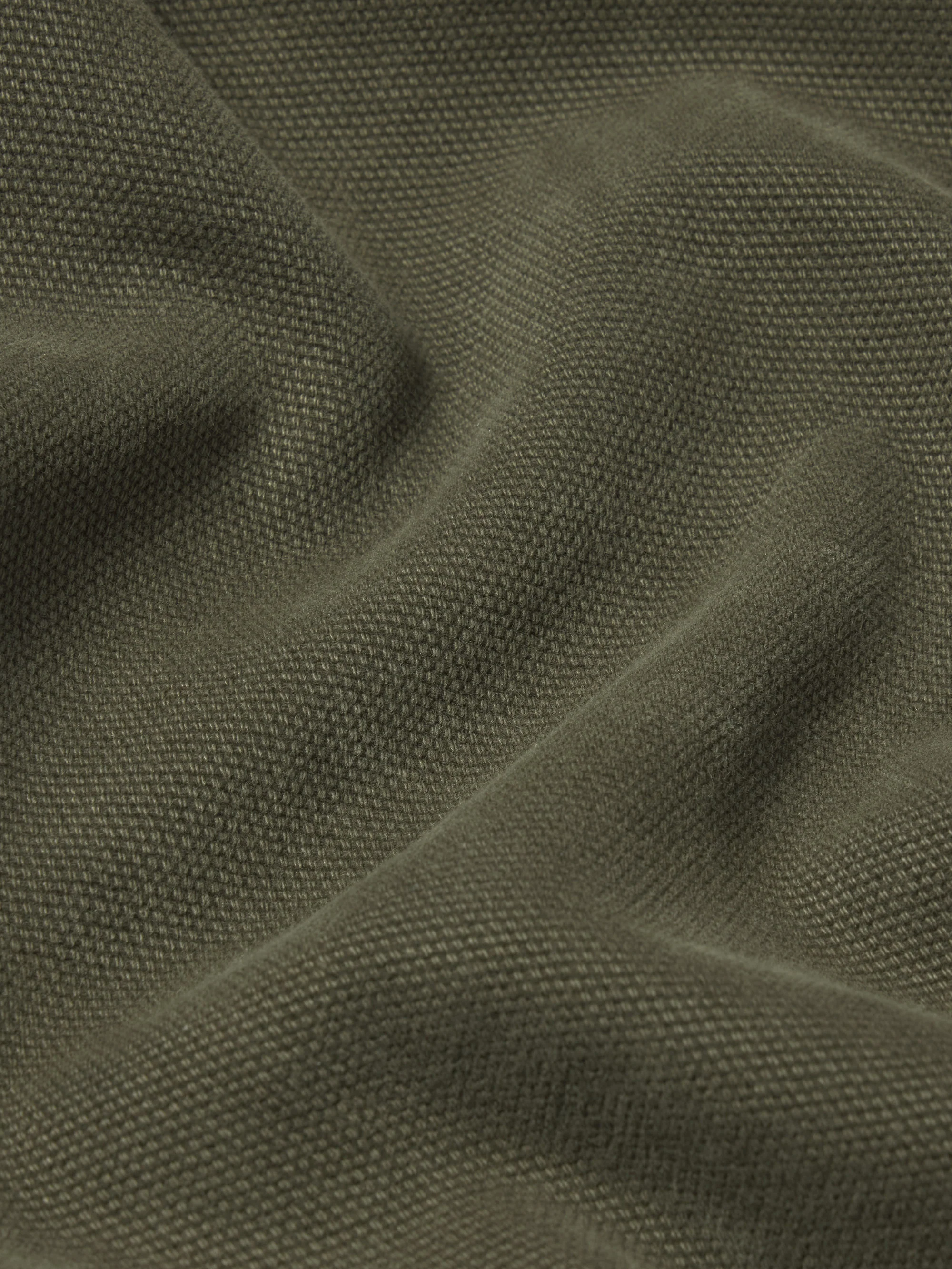 Canvas Trucker Jacket -- Antique Dark Olive - Image 7