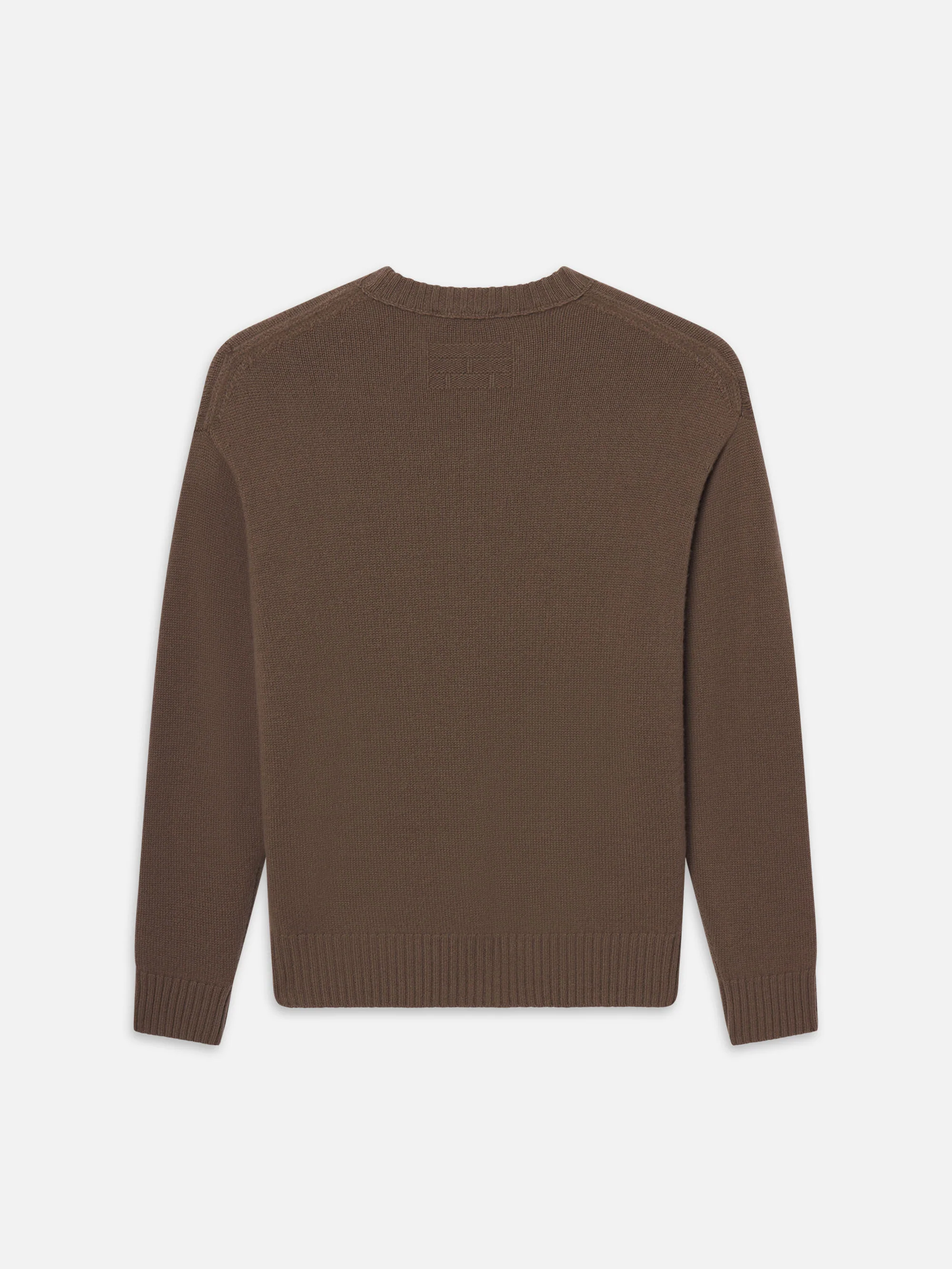 Cashmere Crewneck Sweater -- Latte Brown - Image 3