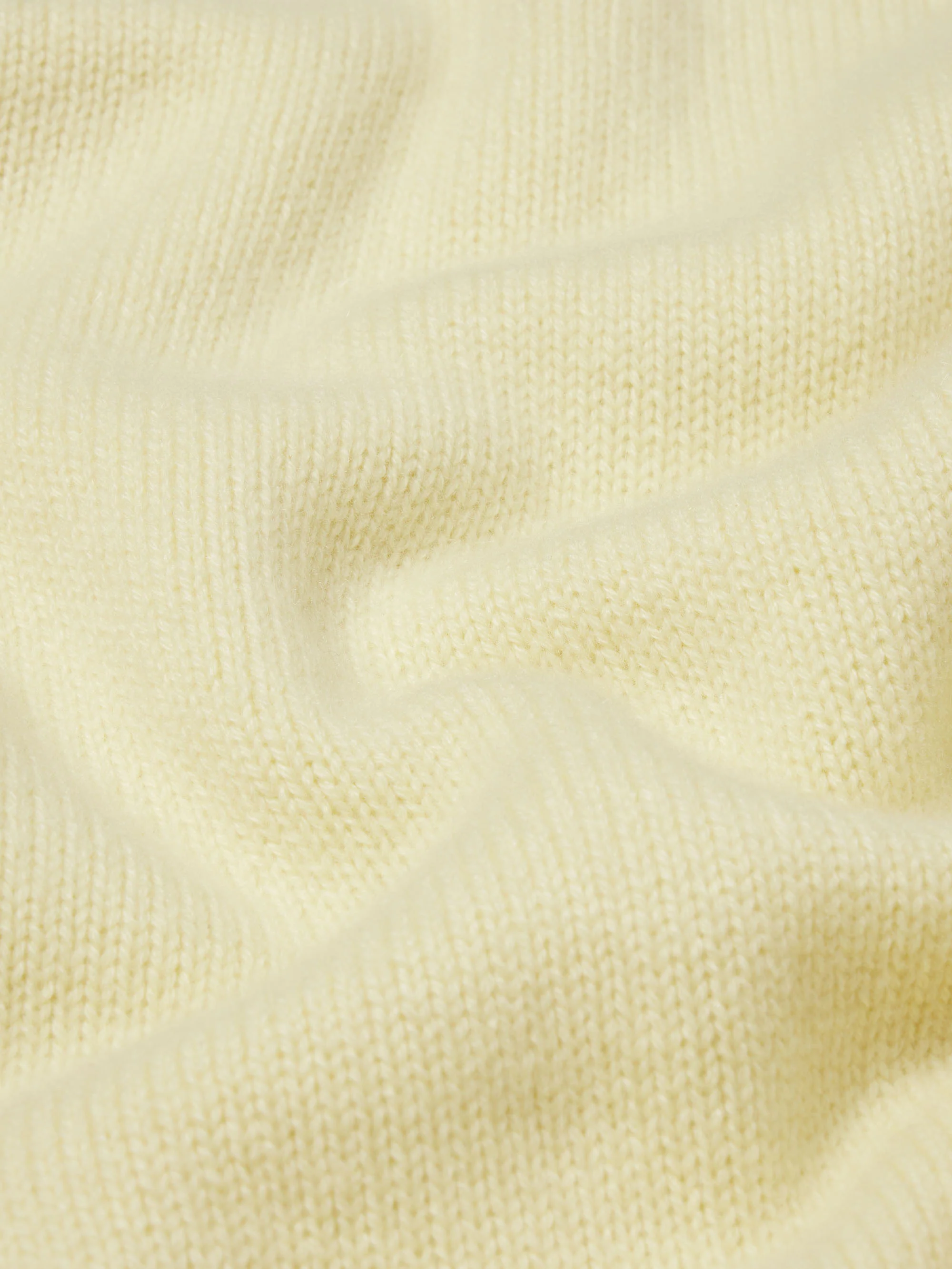 Cashmere Crewneck Sweater -- Pale Yellow - Image 7