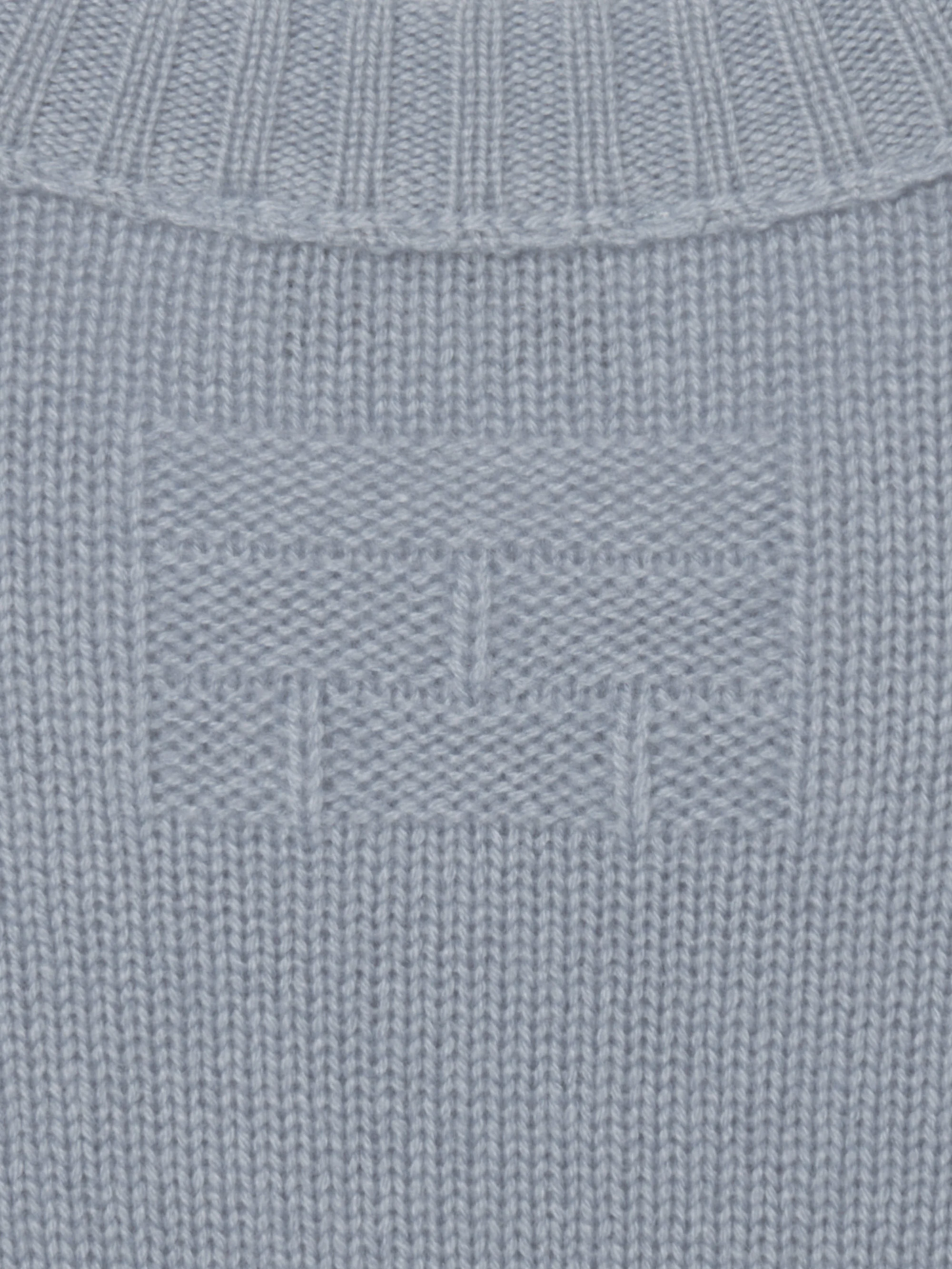 Cashmere Crewneck Sweater -- Smoky Blue - Image 3
