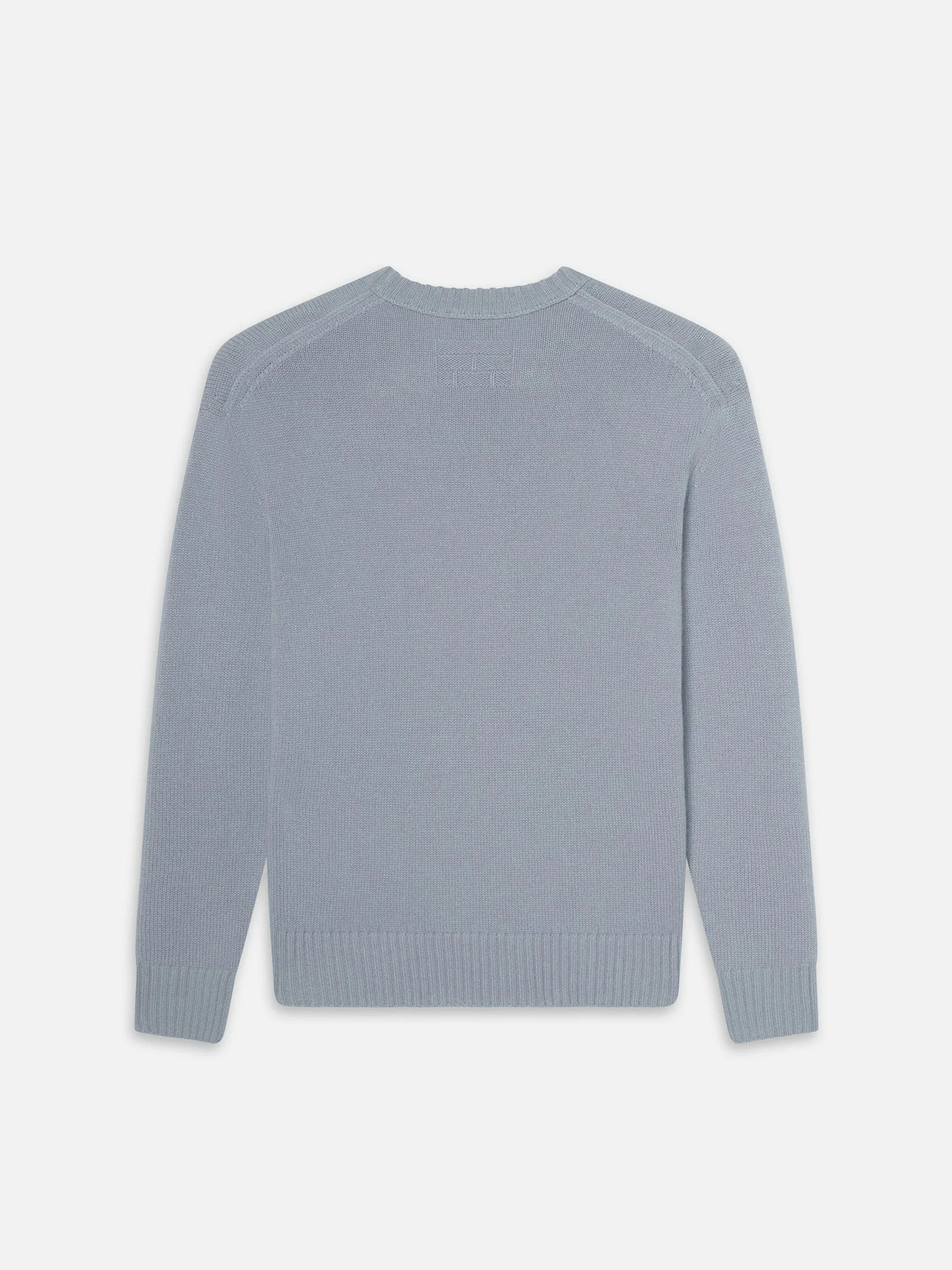 Cashmere Crewneck Sweater -- Smoky Blue - Image 5