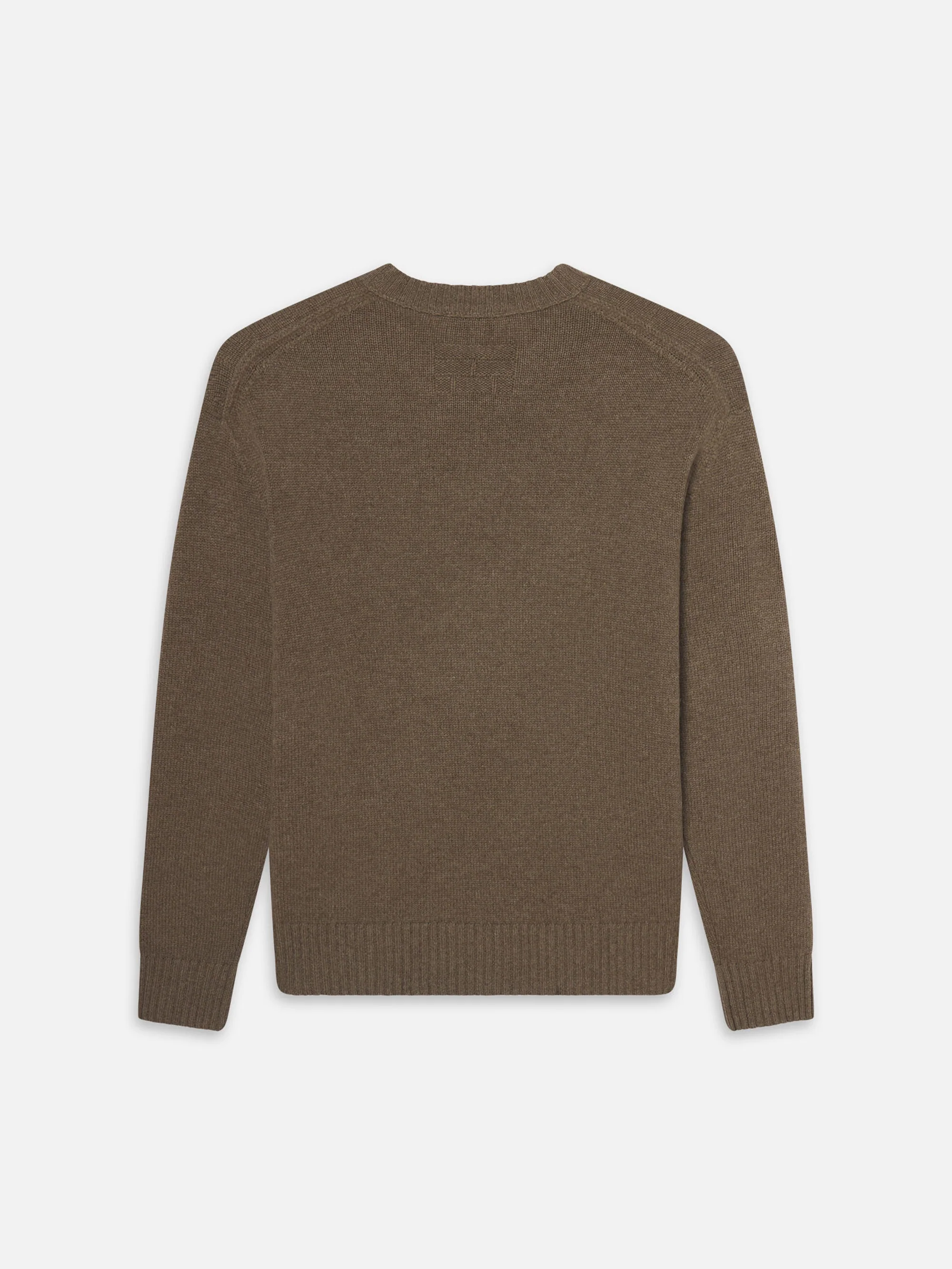 Cashmere Crewneck Sweater -- Soft Mocha - Image 4