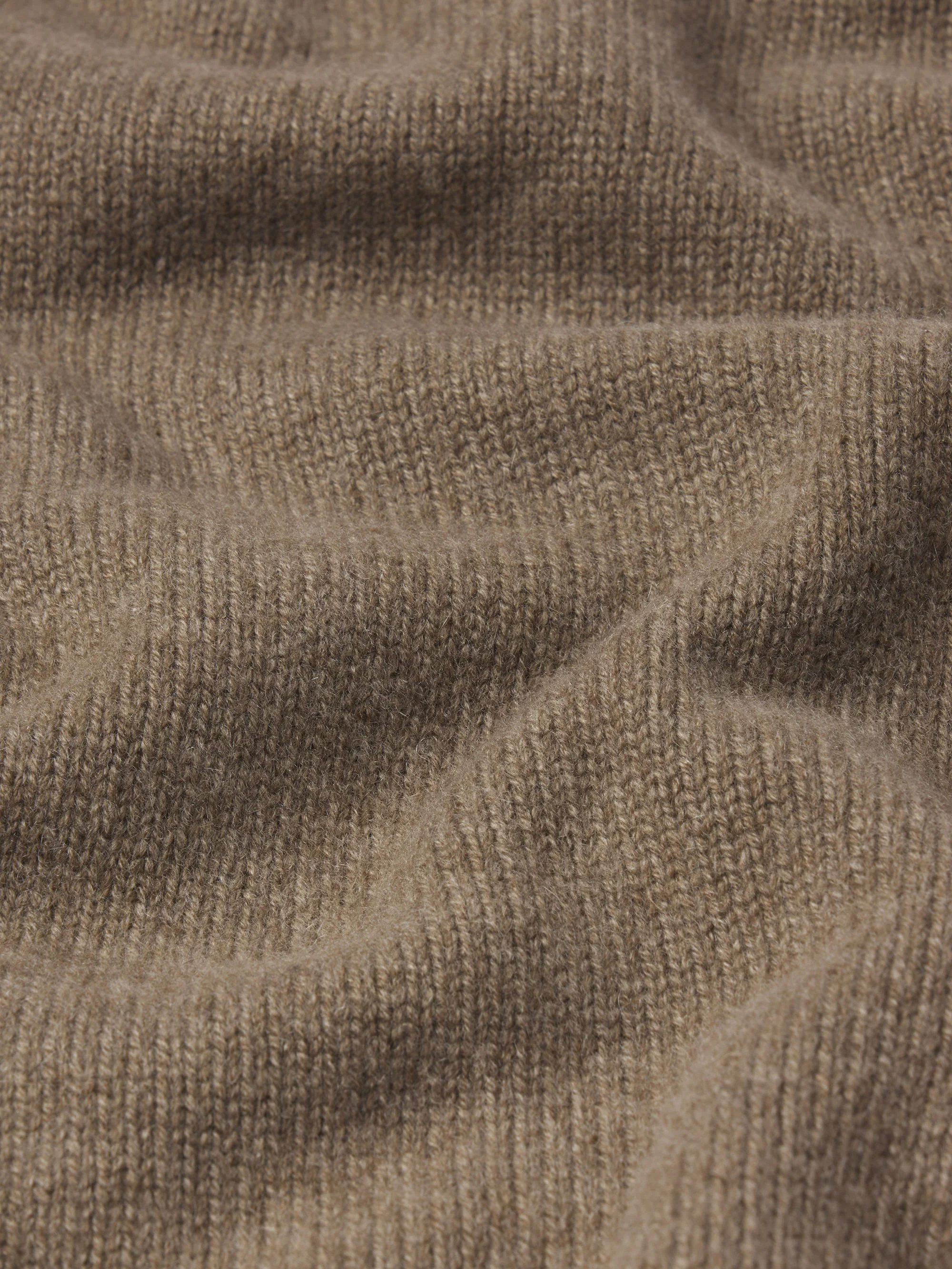 Cashmere Crewneck Sweater -- Soft Mocha - Image 5