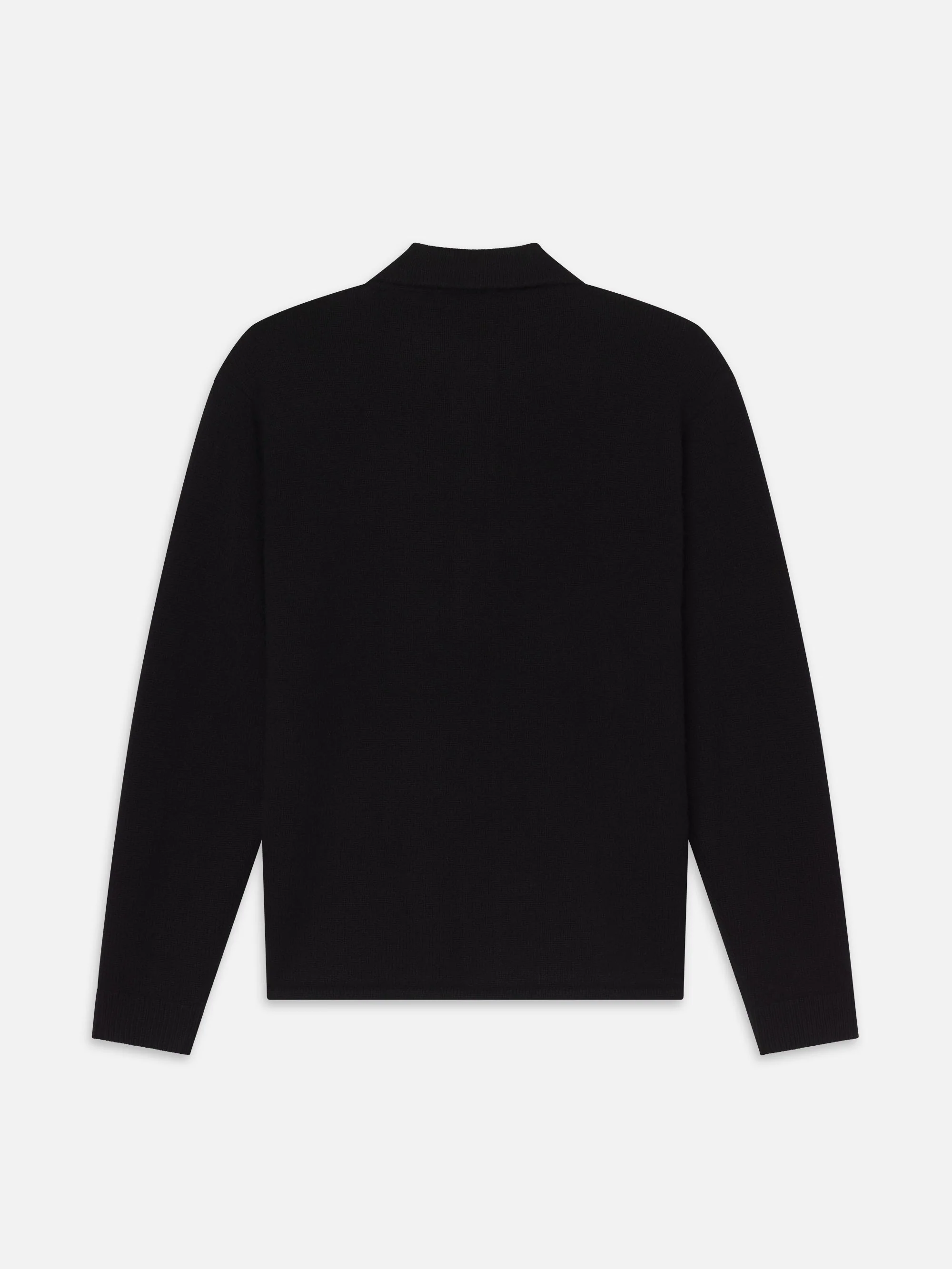 Cashmere Shirt Sweater -- Black - Image 3