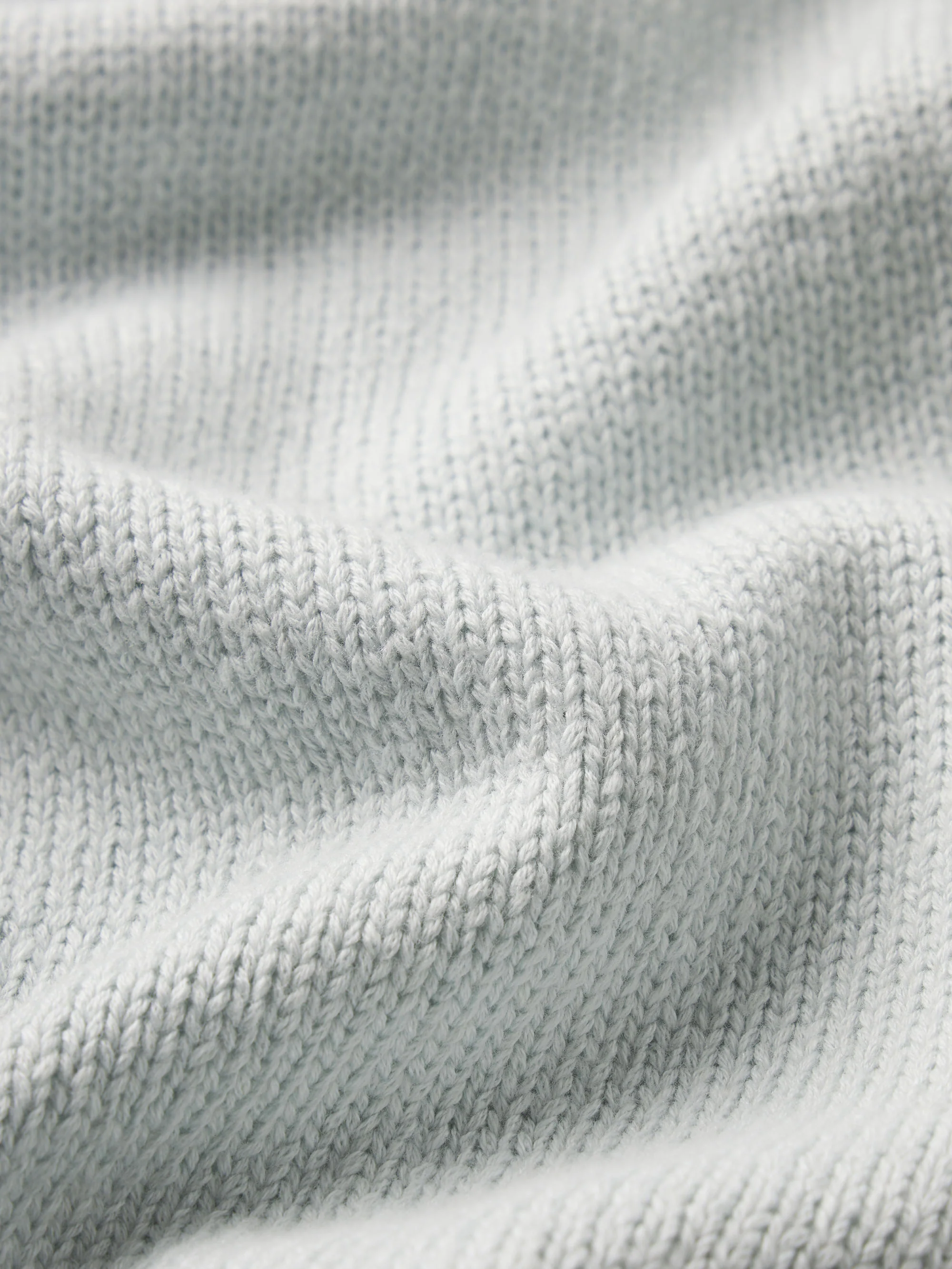 Cotton Silk Crewneck Sweater -- Pale Blue - Image 7