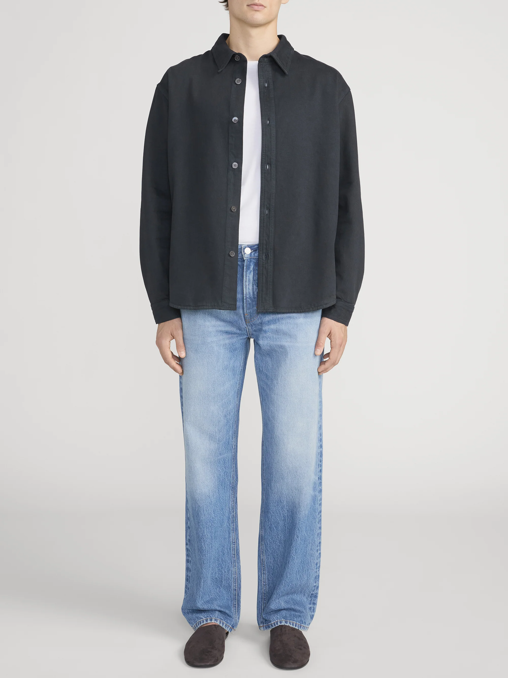 Denim Overshirt -- Dark Navy - Image 2