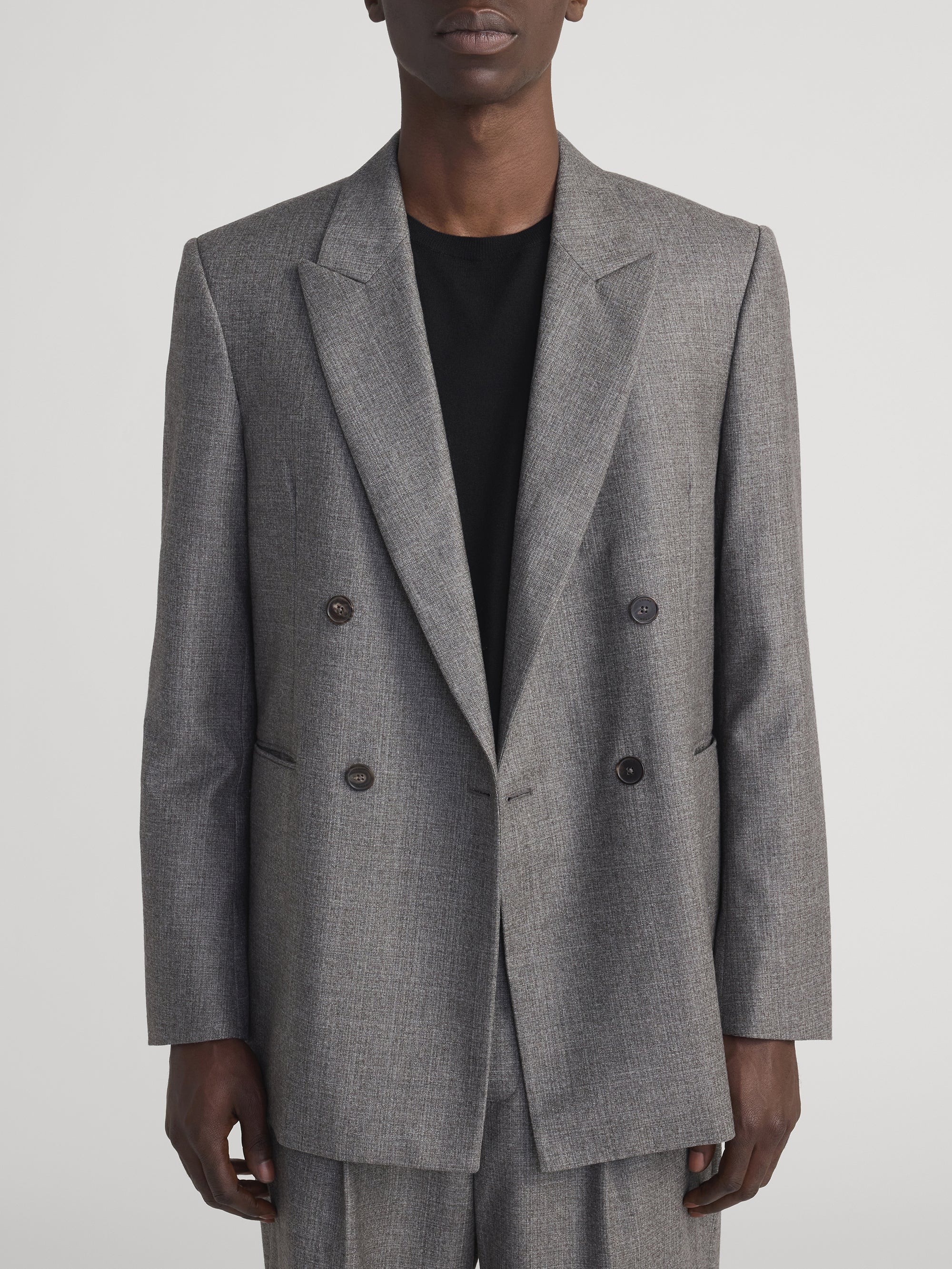 Double Breasted Blazer -- Light Taupe - Image 3
