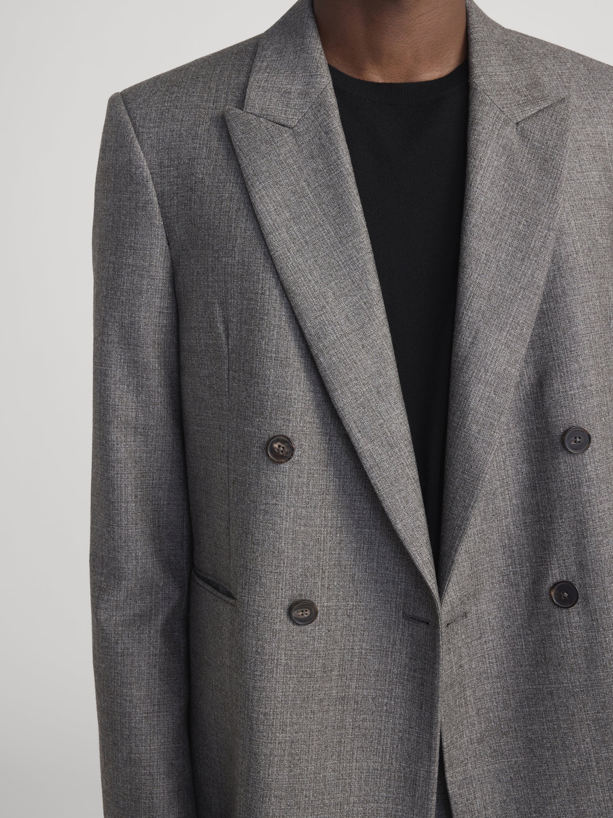 Double Breasted Blazer -- Light Taupe - Image 4