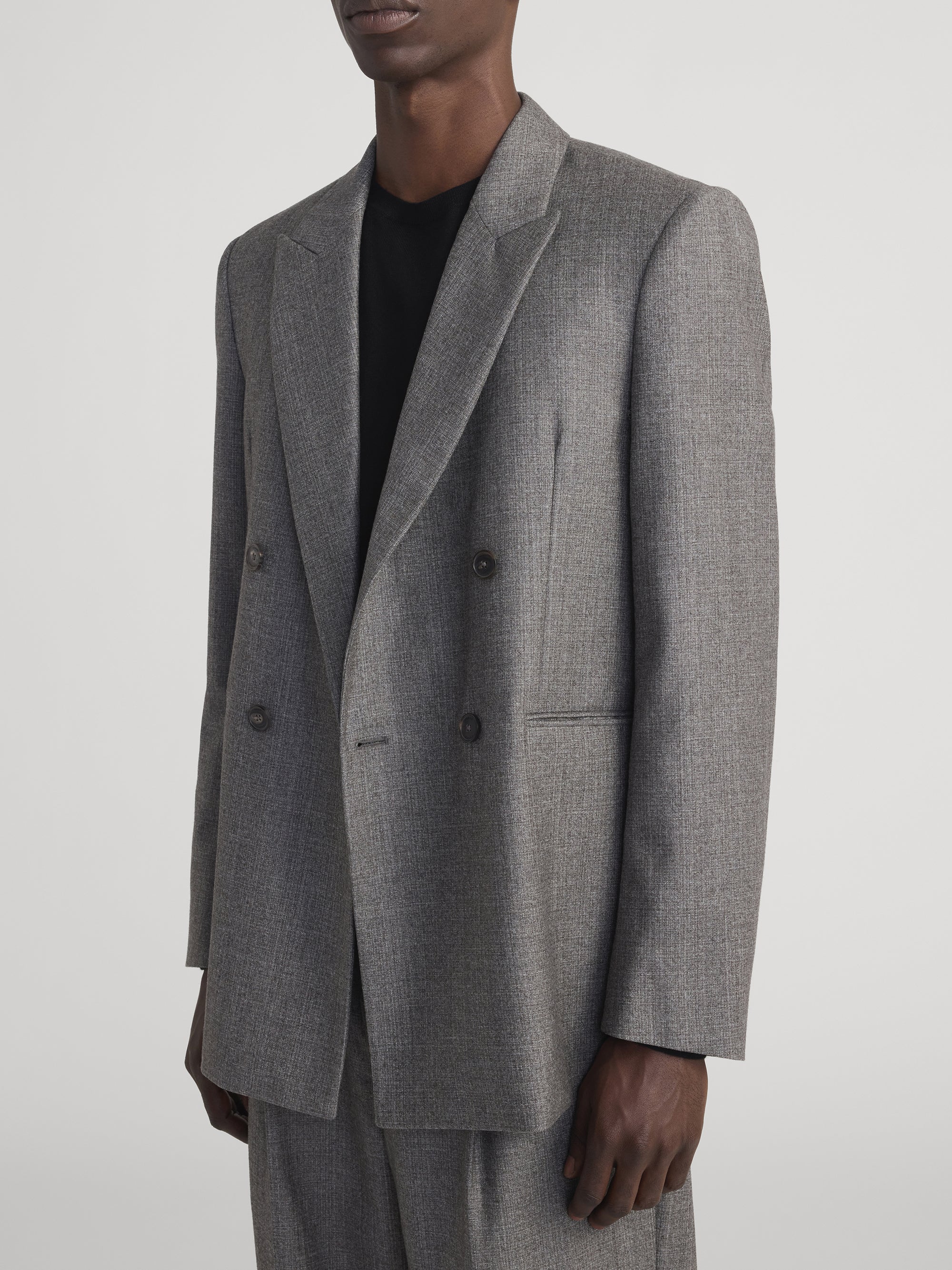 Double Breasted Blazer -- Light Taupe - Image 5