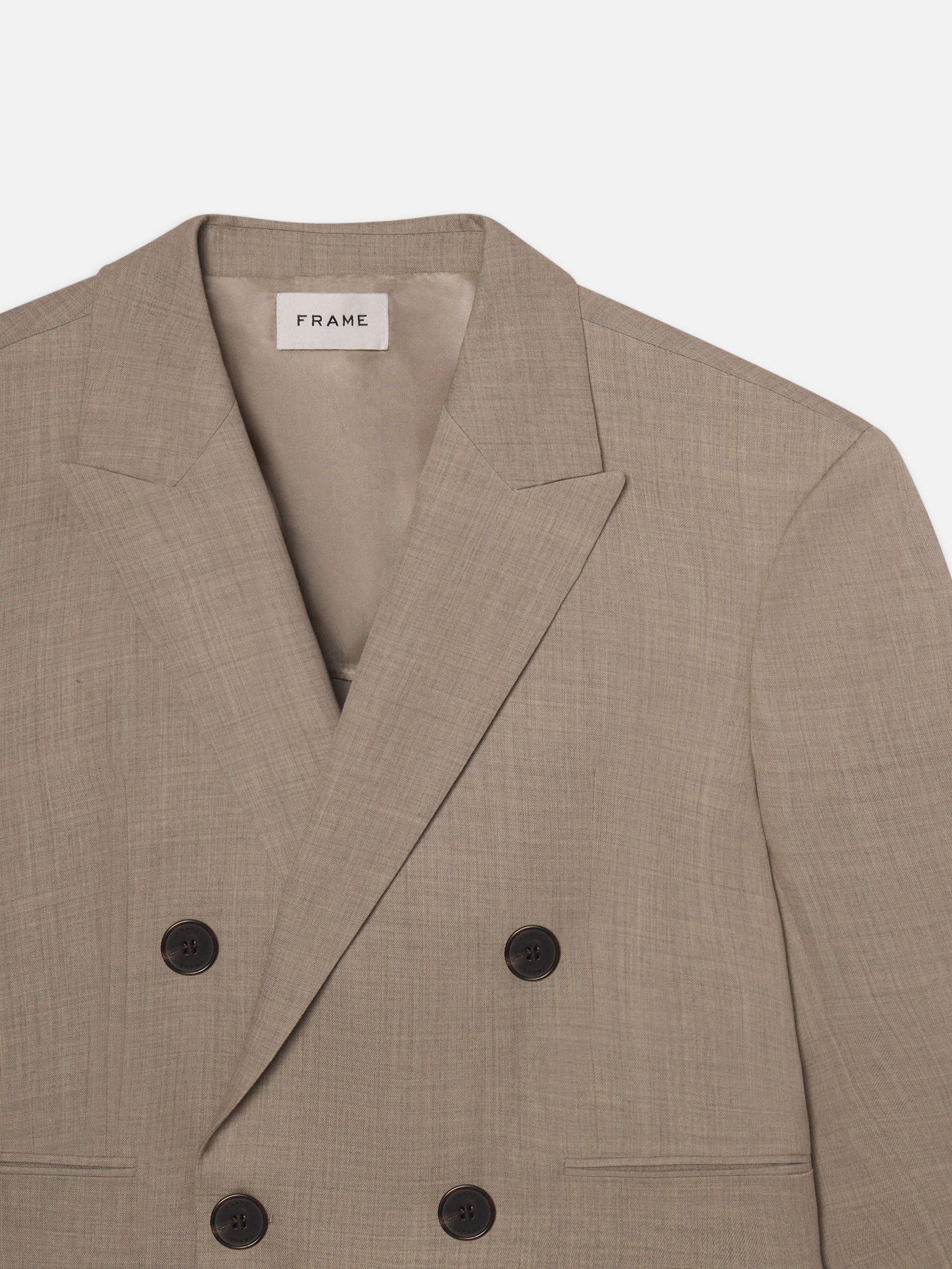 Double Breasted Blazer -- Vintage Khaki - Image 3
