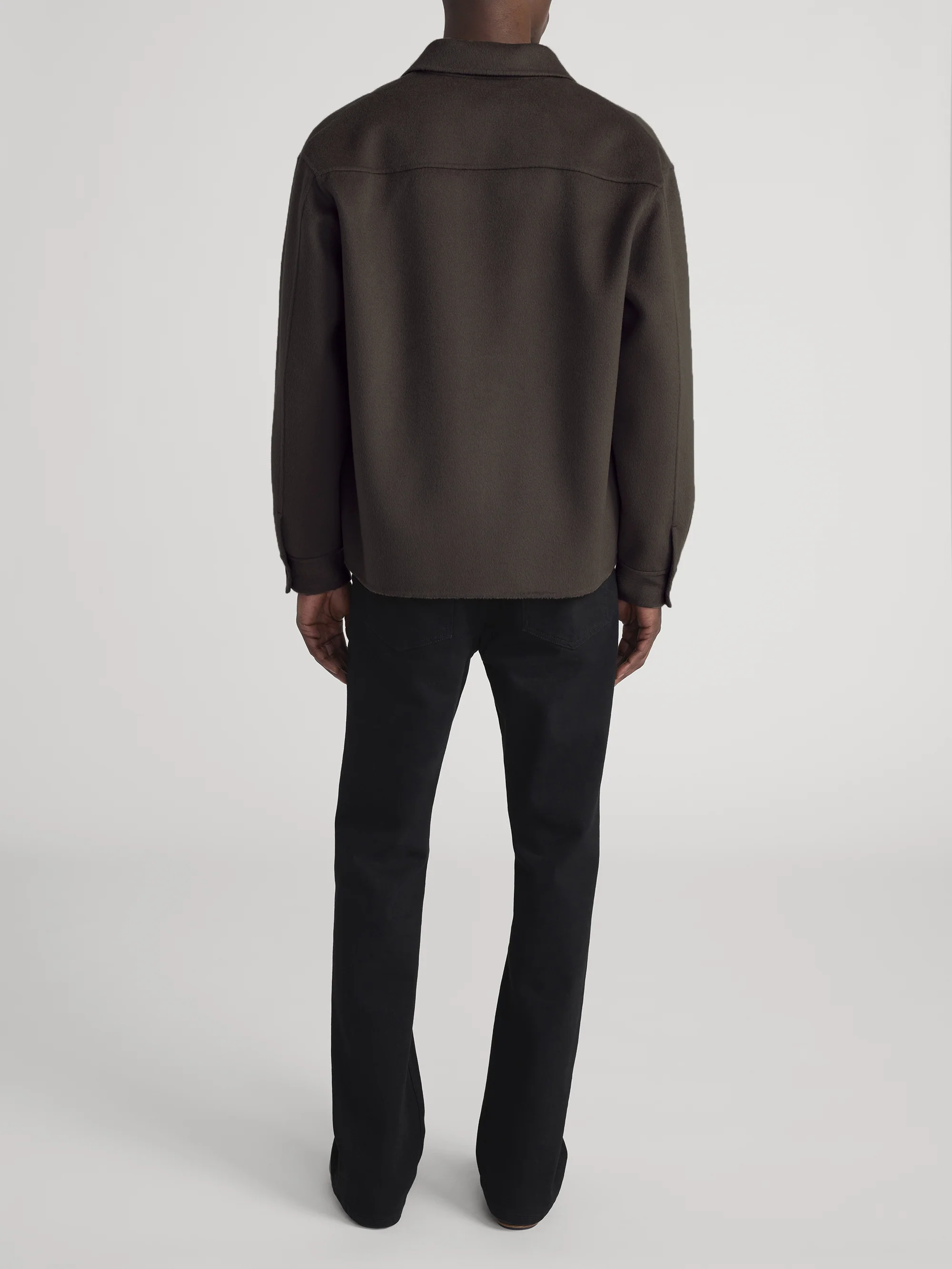 Double Face Shirt Jacket -- Mocha - Image 6