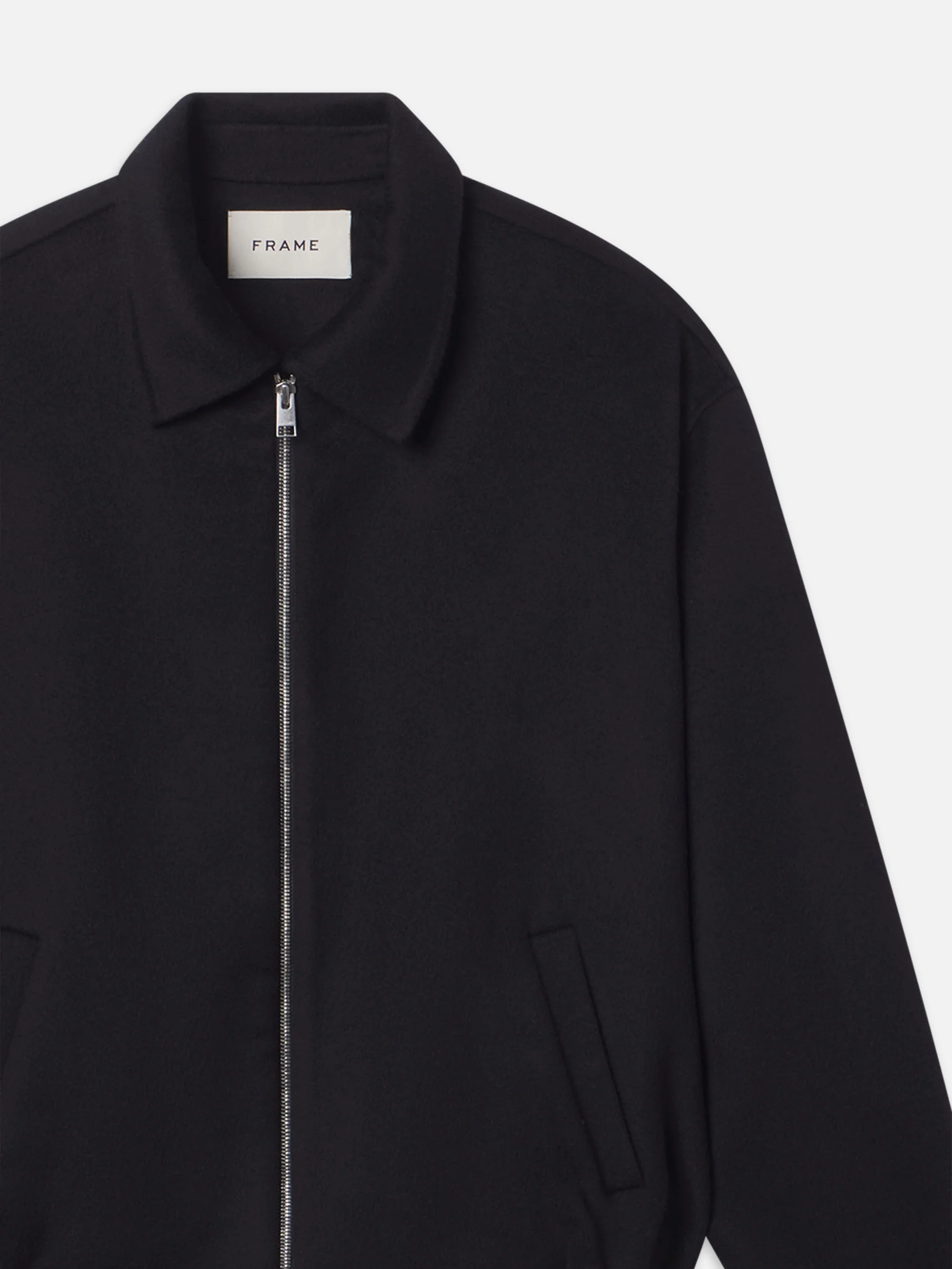 Double Face Wool Blouson -- Black - Image 2