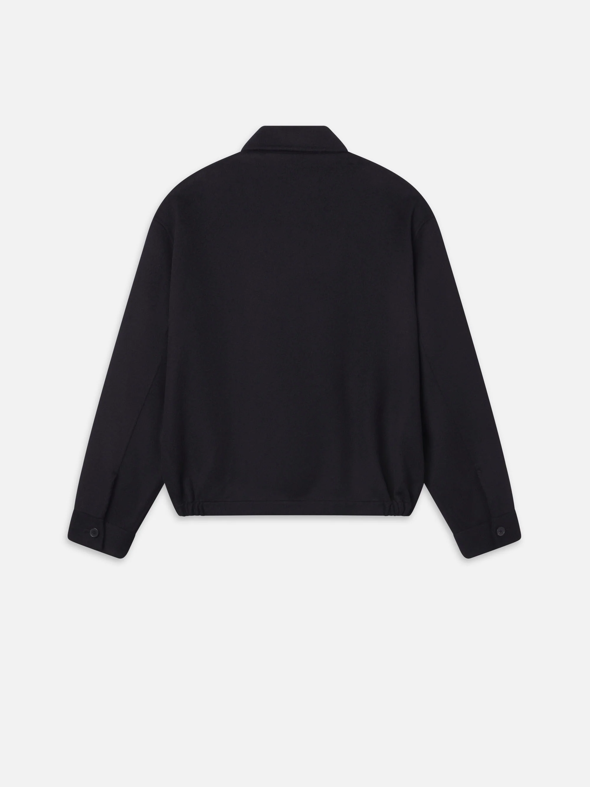 Double Face Wool Blouson -- Black - Image 3