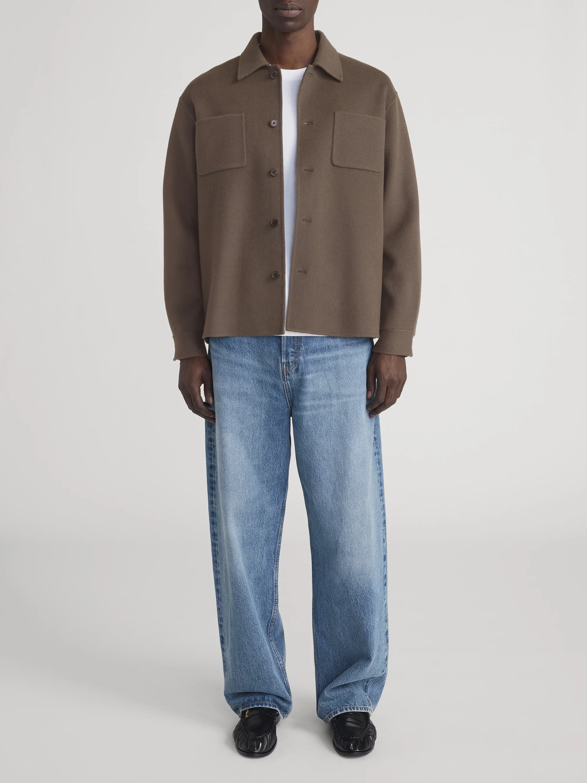 Double Face Wool Trucker -- Mocha - Image 2