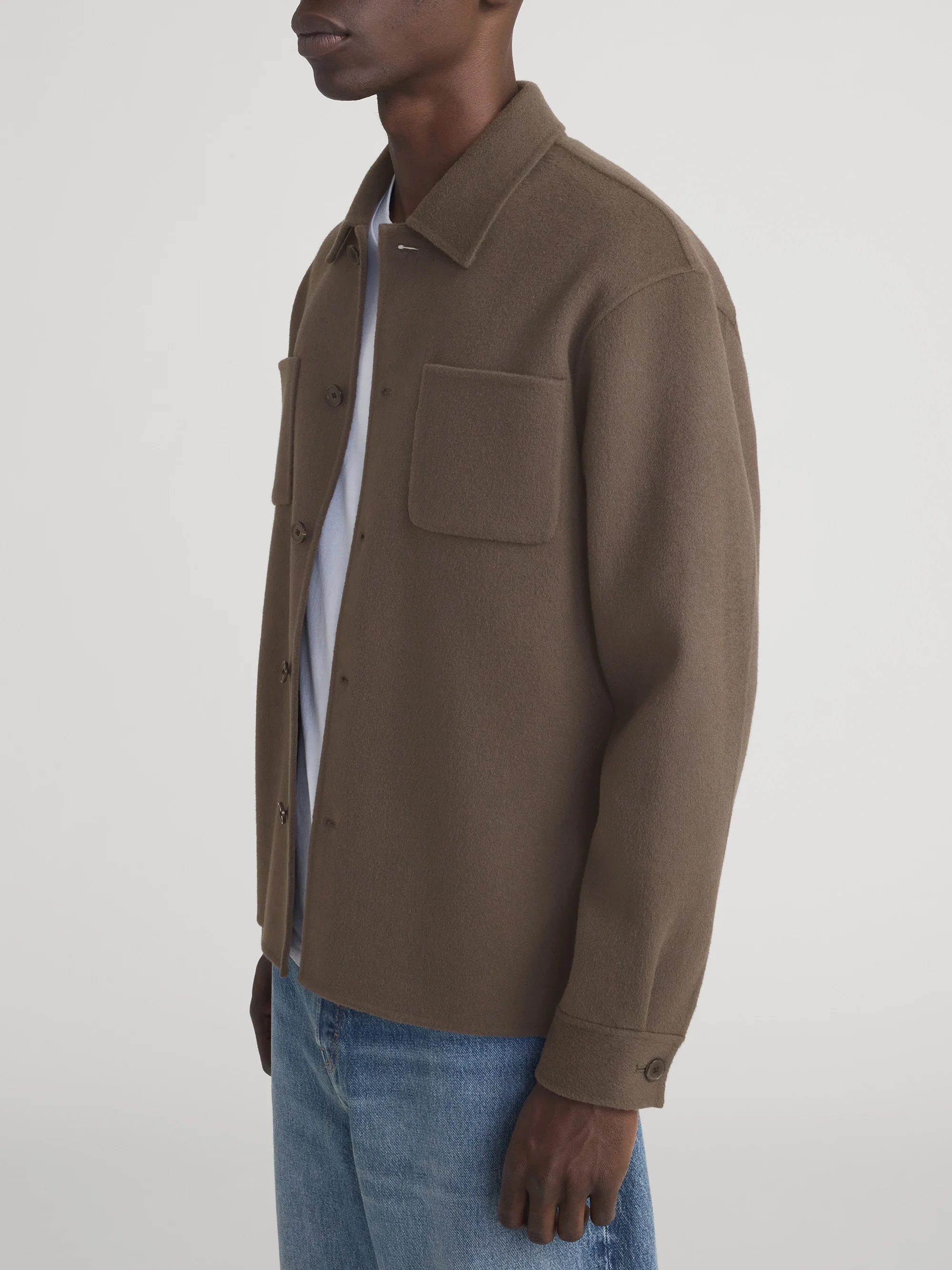 Double Face Wool Trucker -- Mocha - Image 5