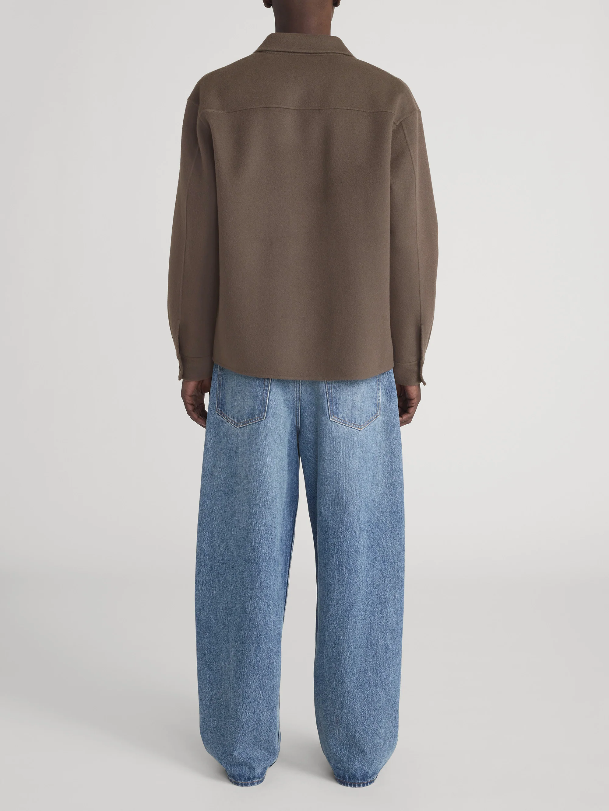 Double Face Wool Trucker -- Mocha - Image 6
