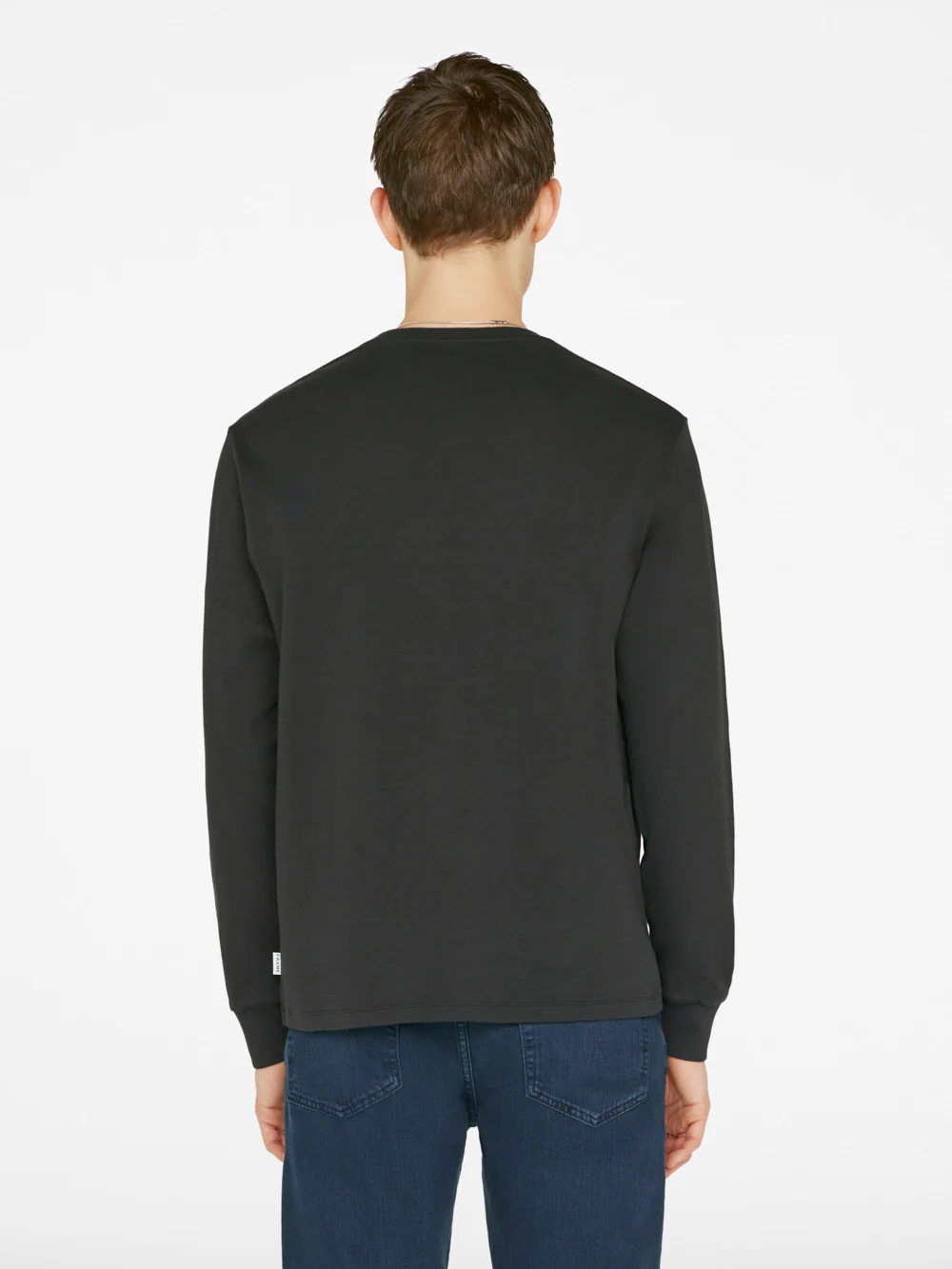 Duo Fold Long Sleeve Crew -- Noir - Image 7