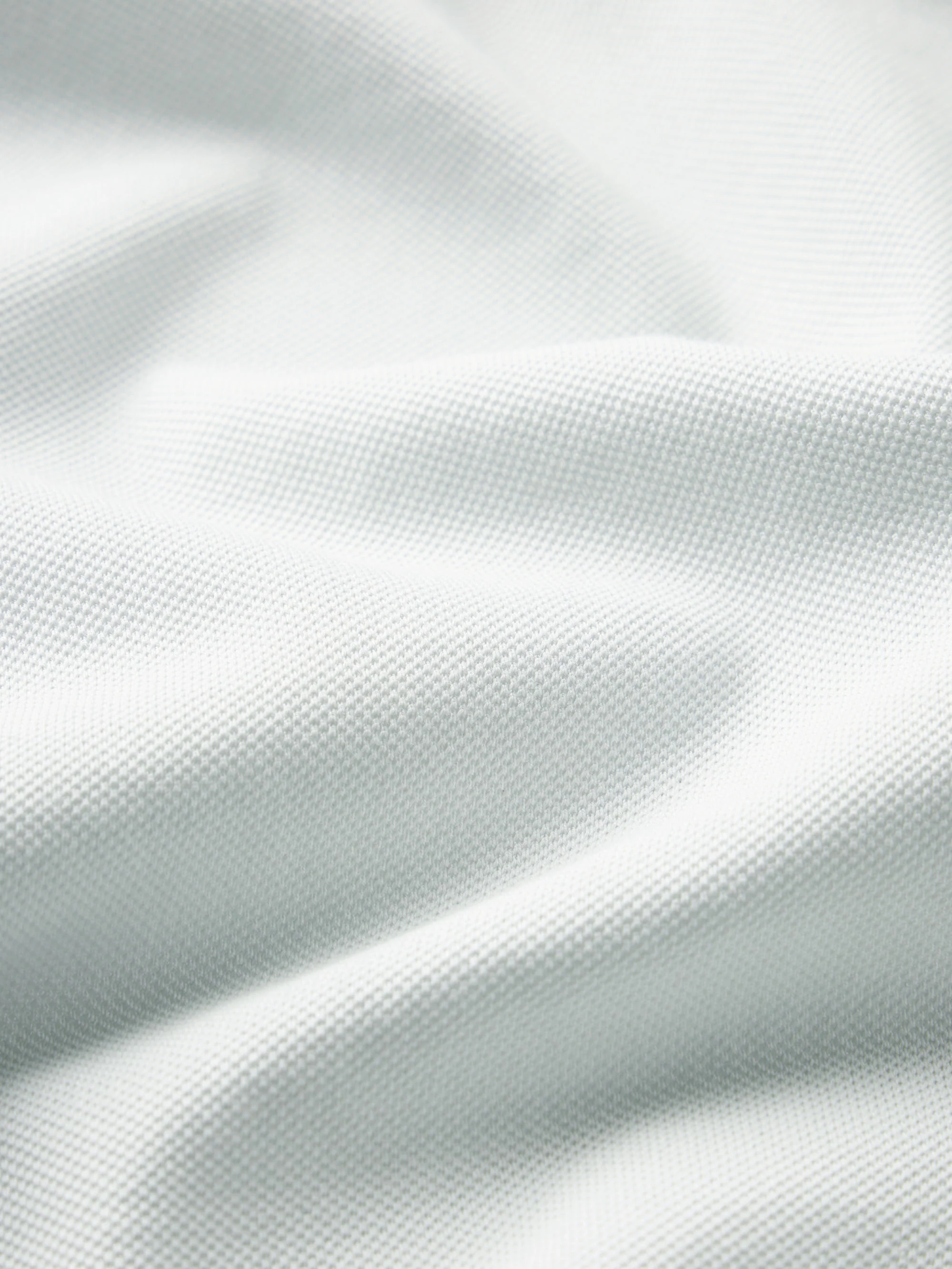 Half Zip Pique Polo -- Pale Blue - Image 7
