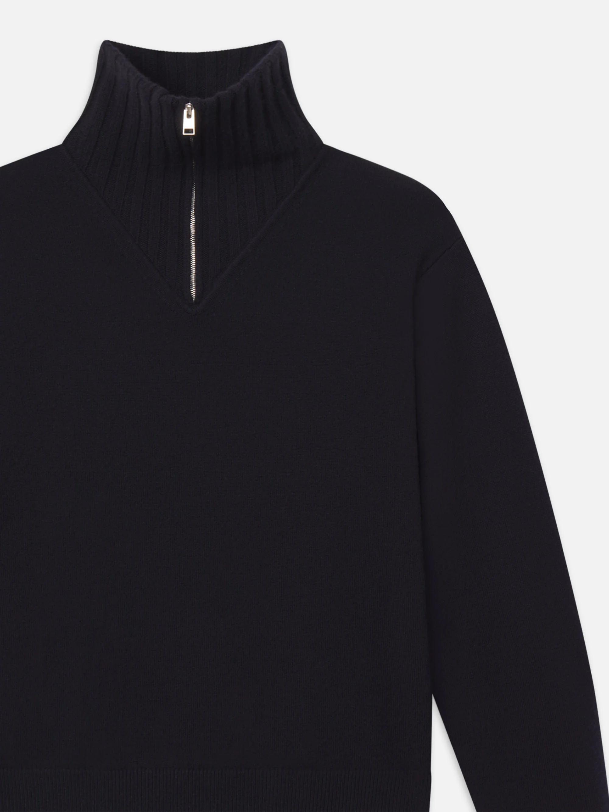 Half Zip Sweater -- Dark Navy - Image 2