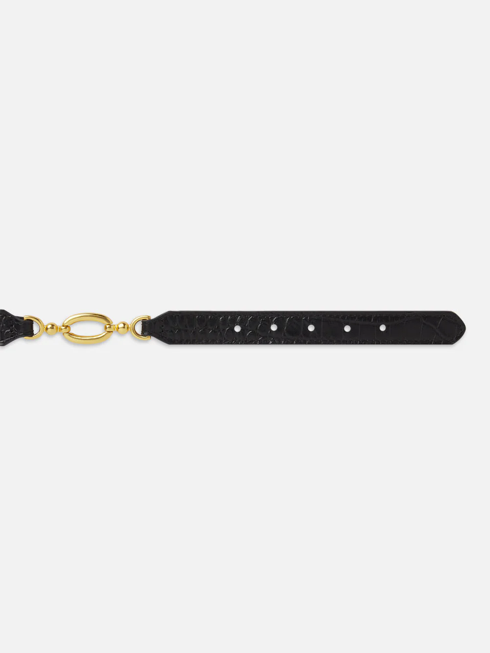 Jewelry Detail Belt -- Black Croc - Image 3