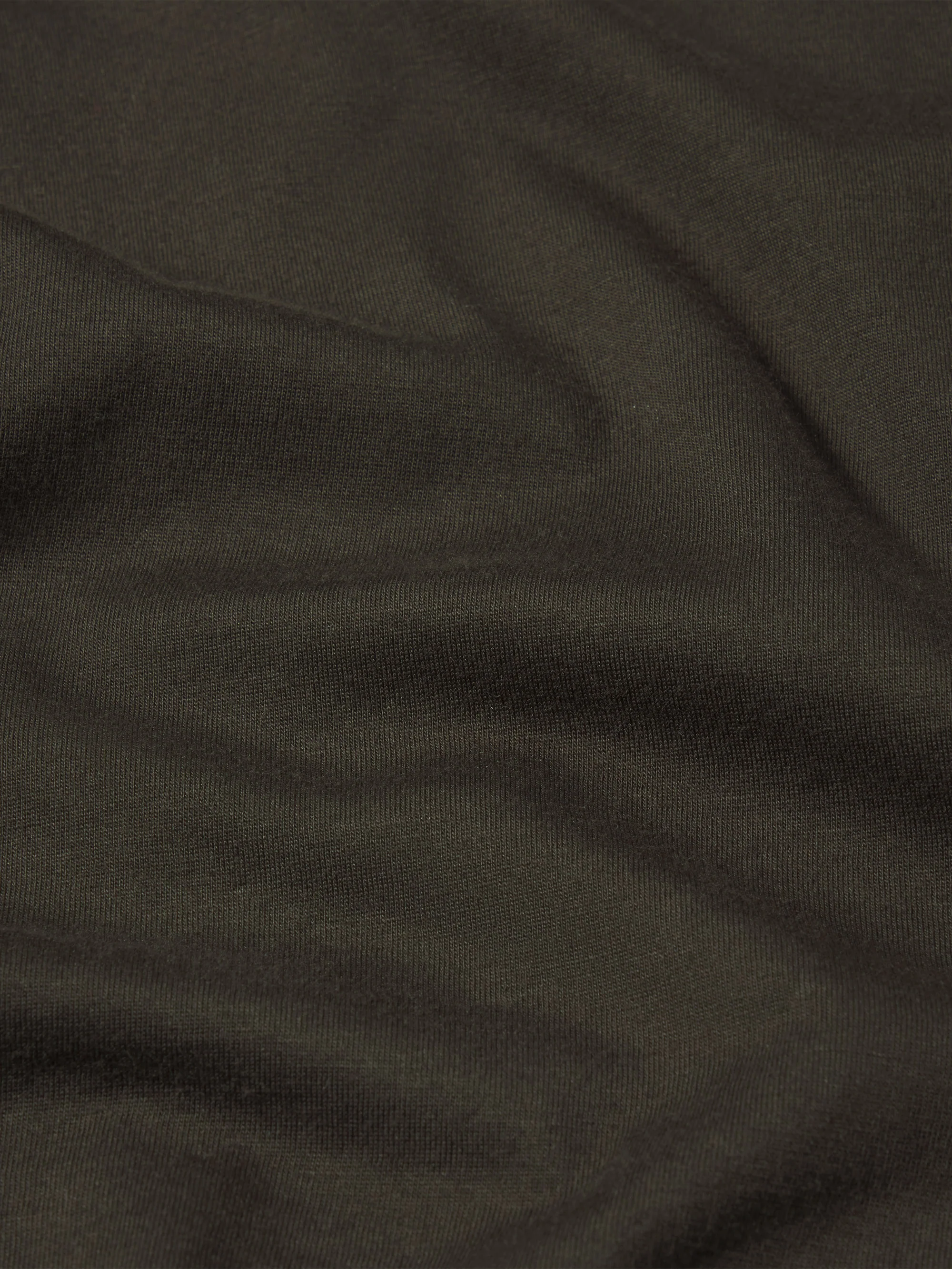 Light Cotton Long Sleeve Tee -- Chocolate Brown - Image 4