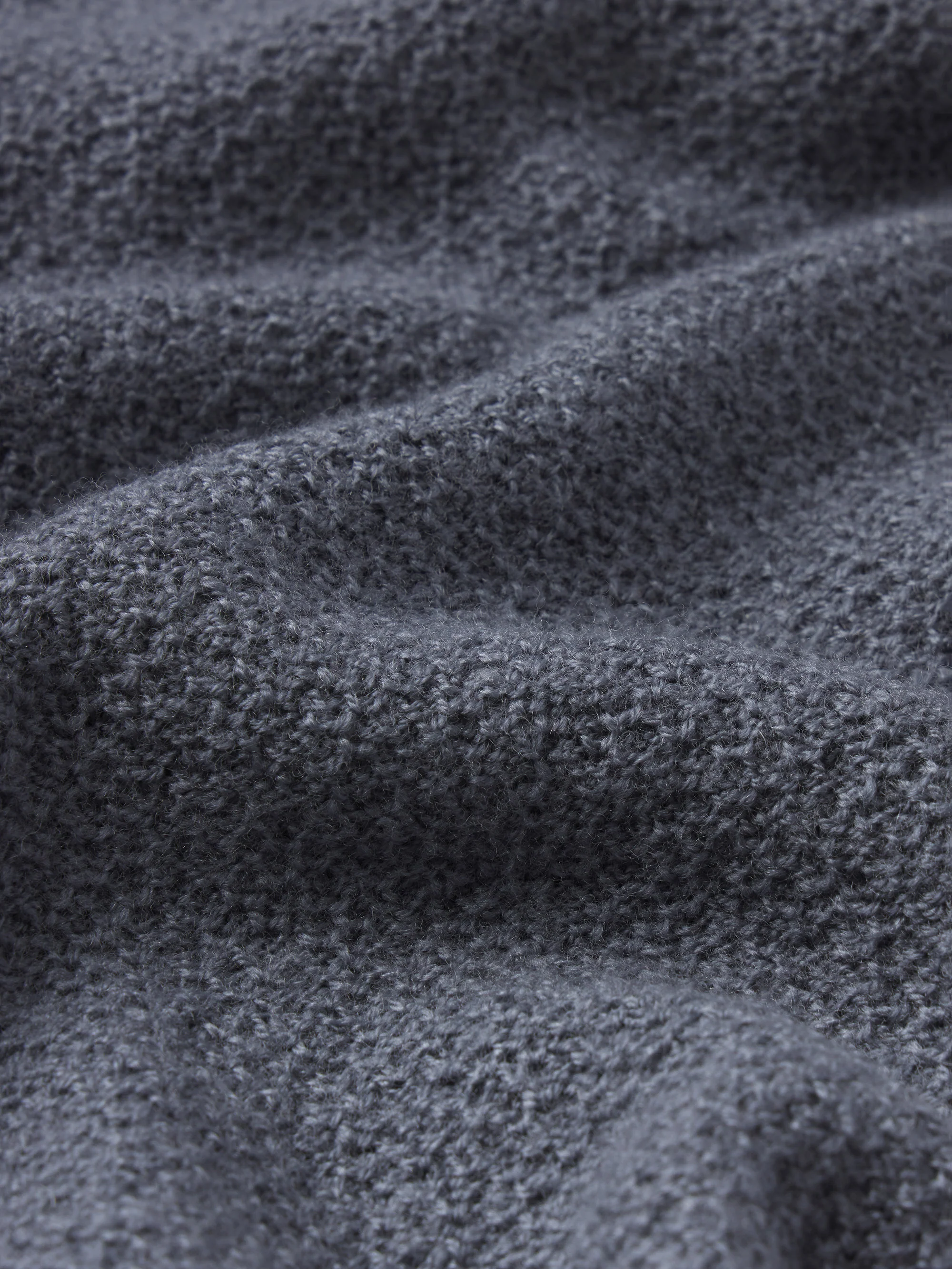 Long Sleeve Polo Sweater -- Blue Grey - Image 7