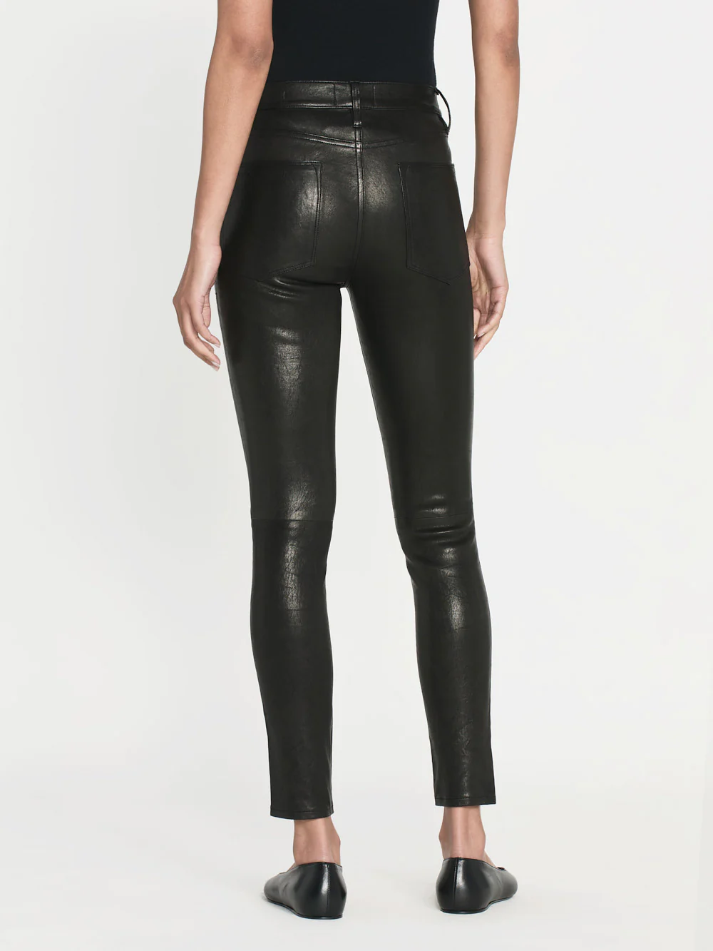 Leather Le High Skinny -- Washed Black - Image 6