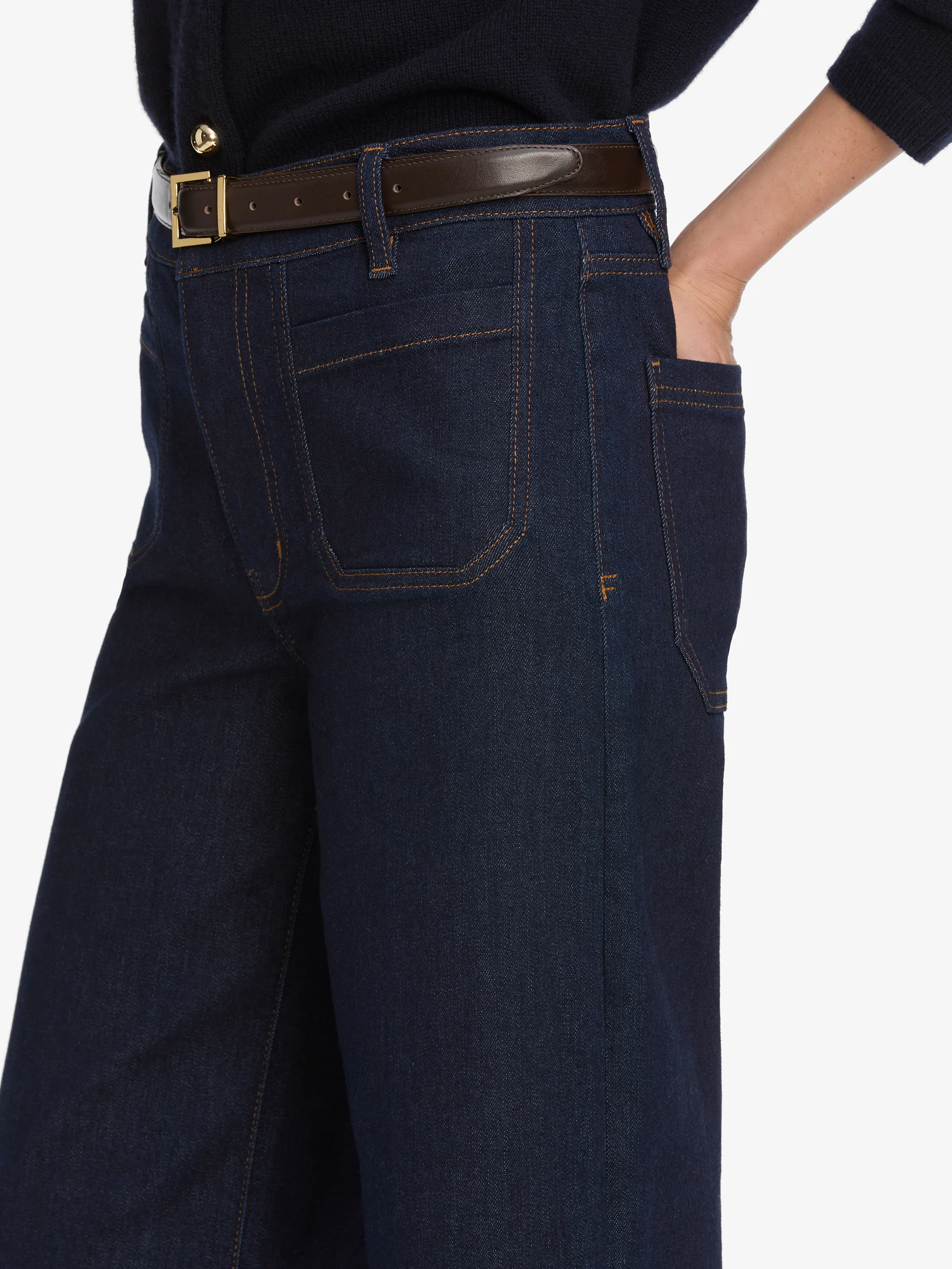 Le Pixie Slim Palazzo Modern Pocket -- Rinse - Image 4