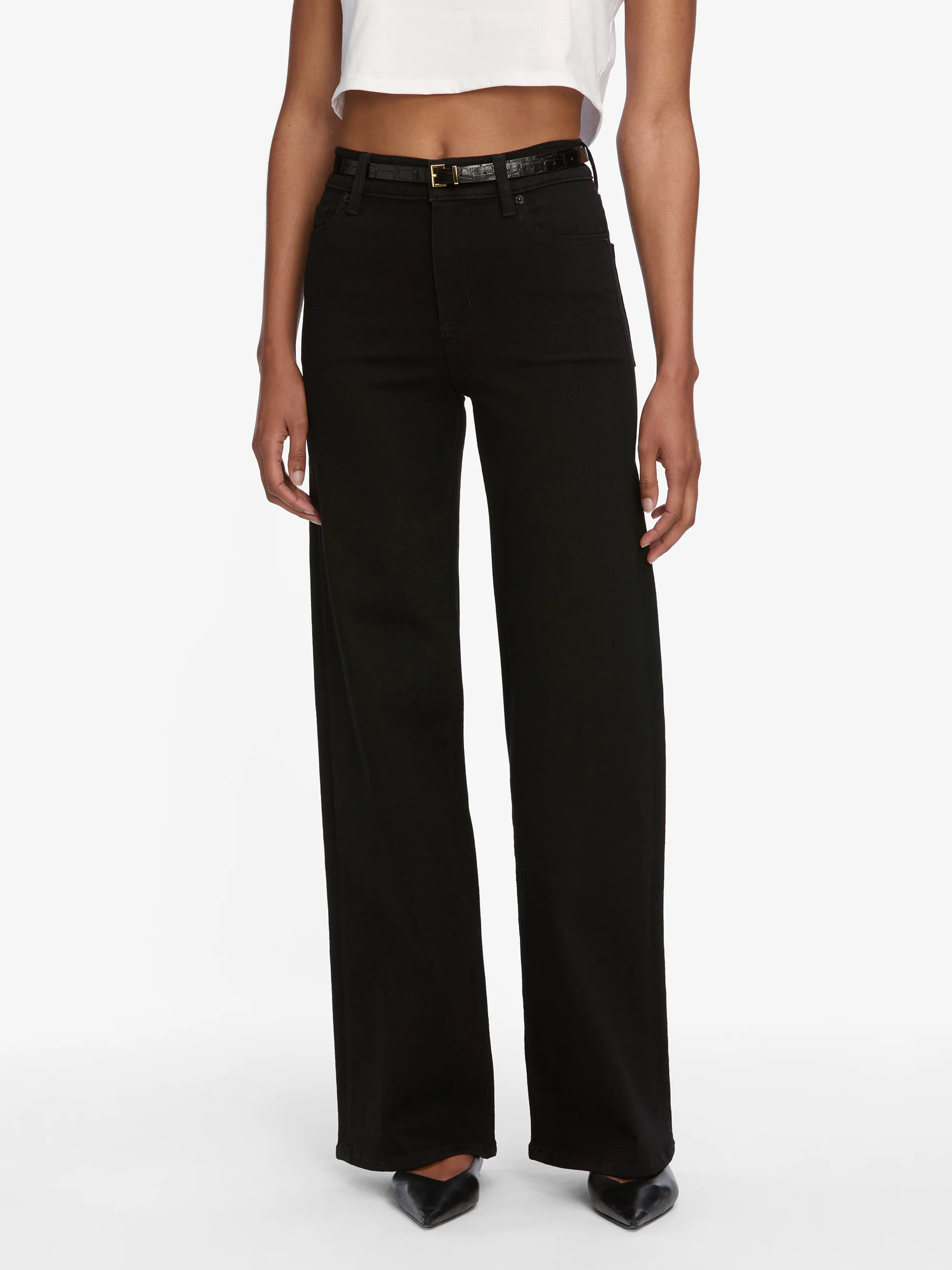 Le Slim Palazzo -- Black - Image 3