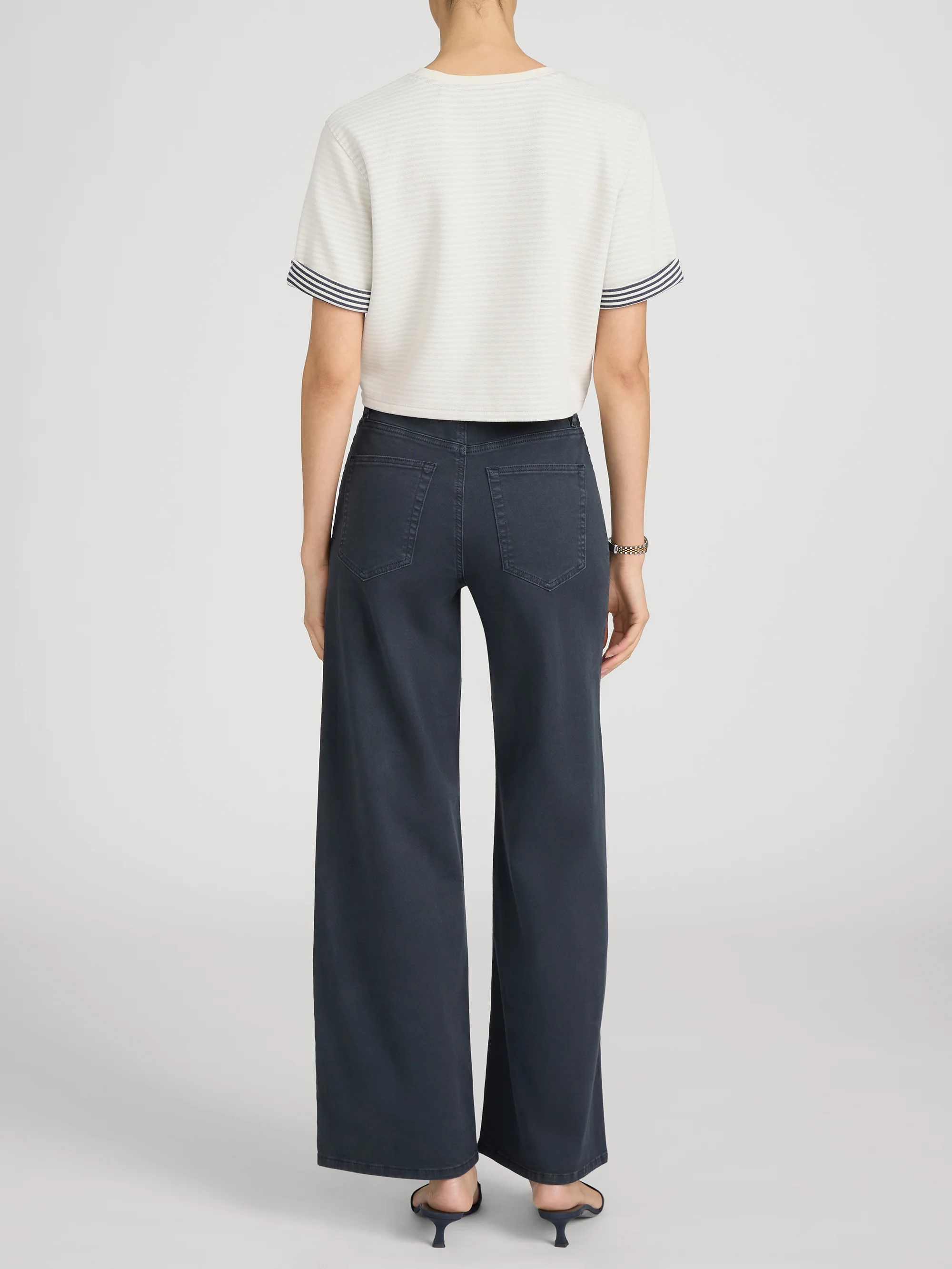 Le Slim Palazzo Harbor Pocket -- Navy - Image 6