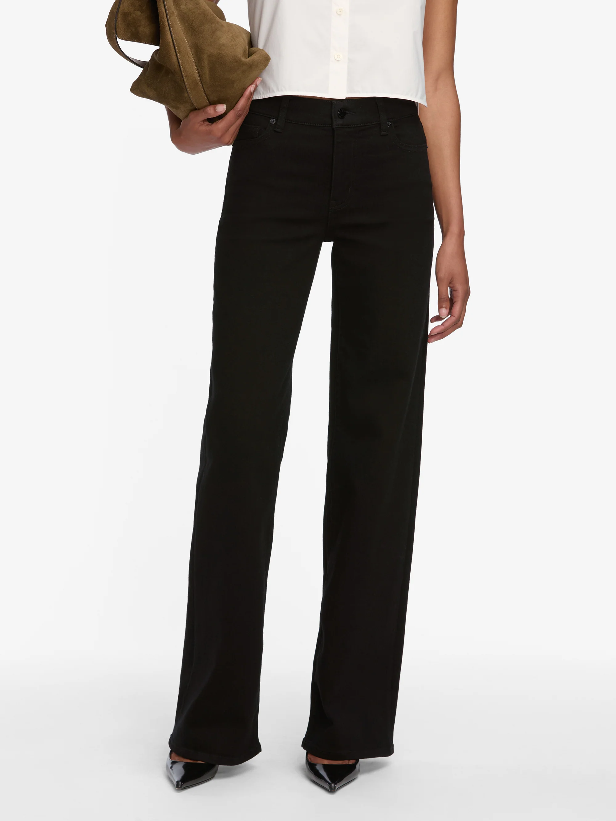 Le Slim Palazzo Long -- Black - Image 3