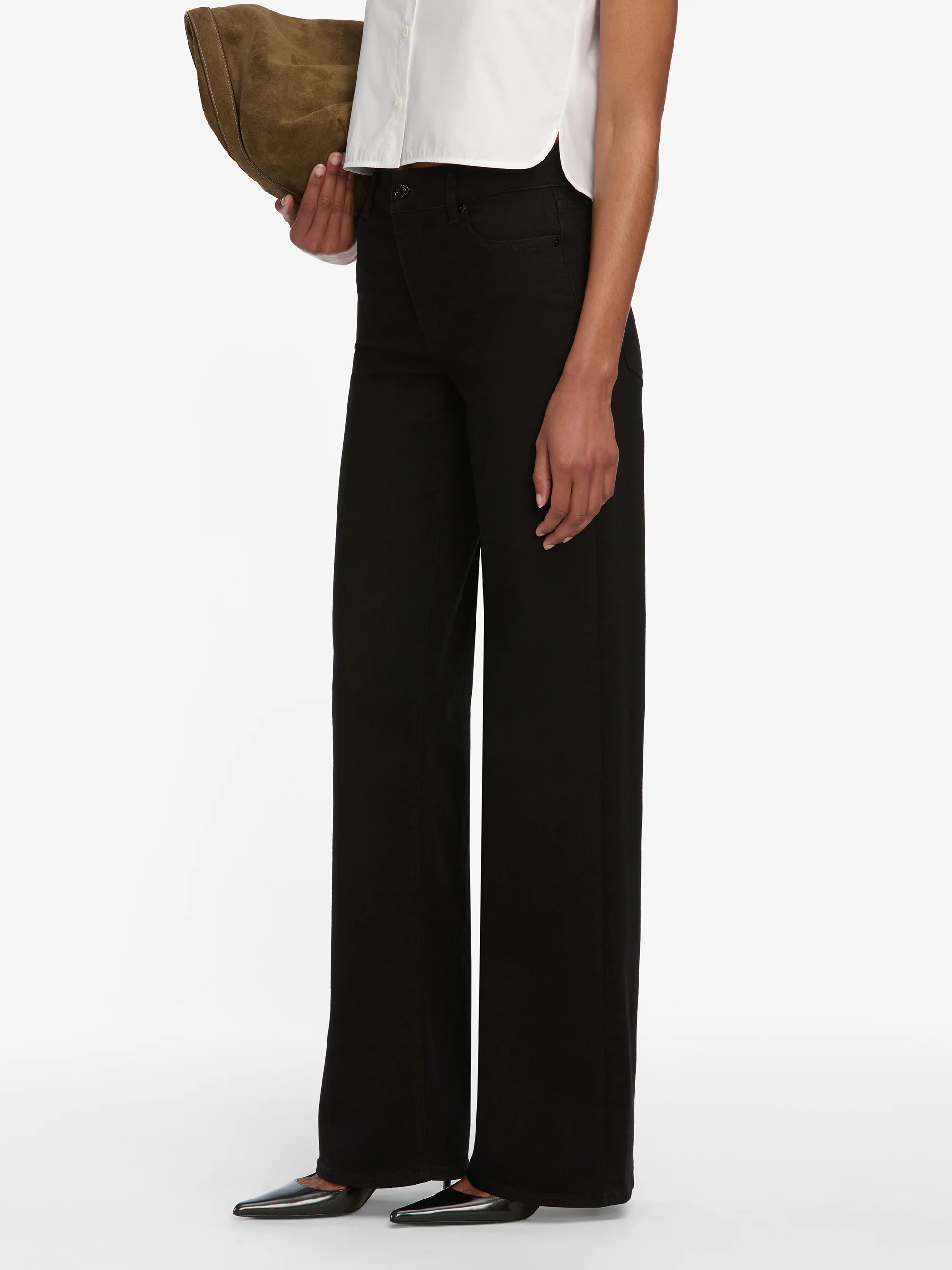 Le Slim Palazzo Long -- Black - Image 5