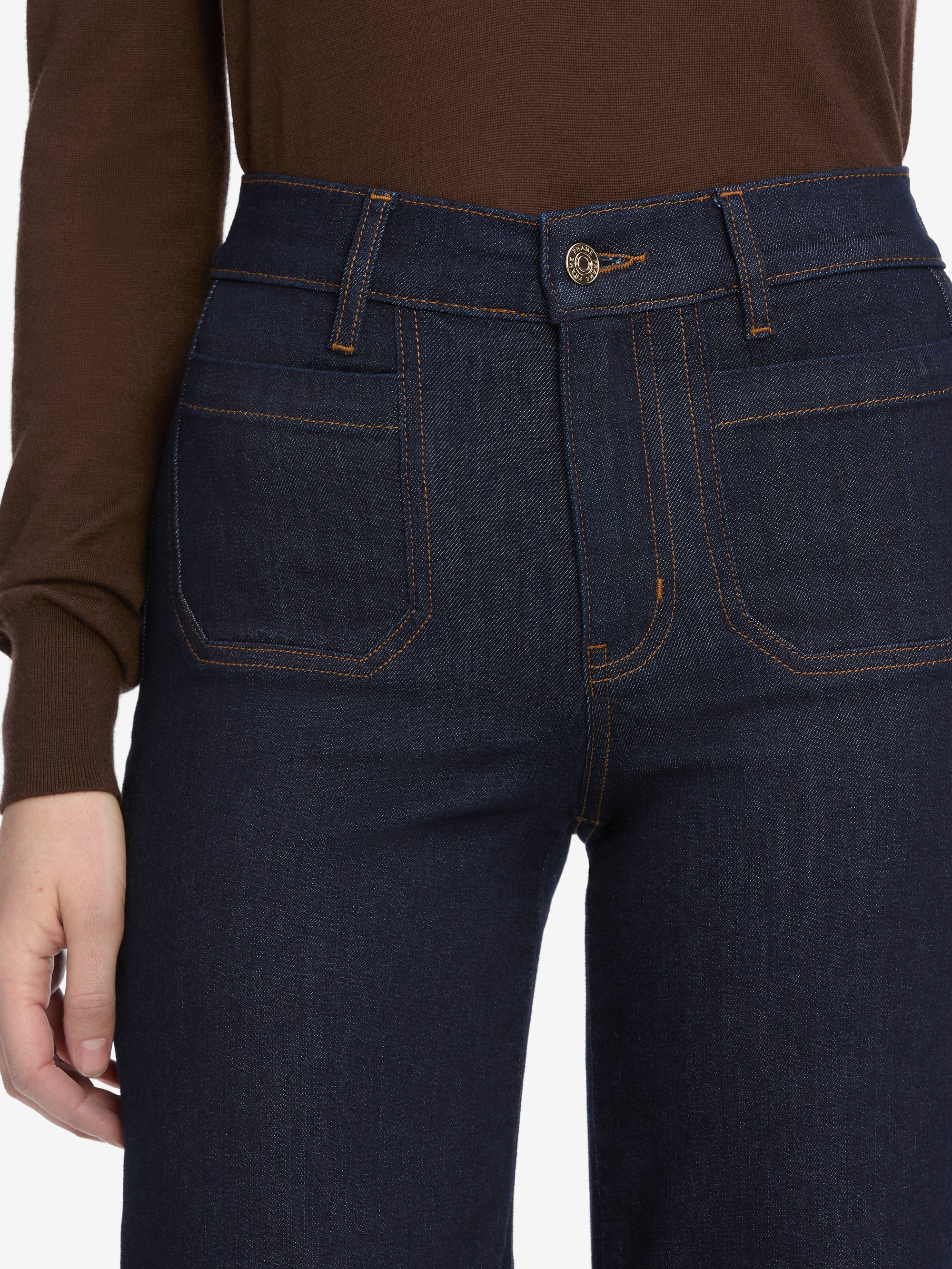 Le Slim Palazzo Long Modernist Pocket -- Rinse - Image 4