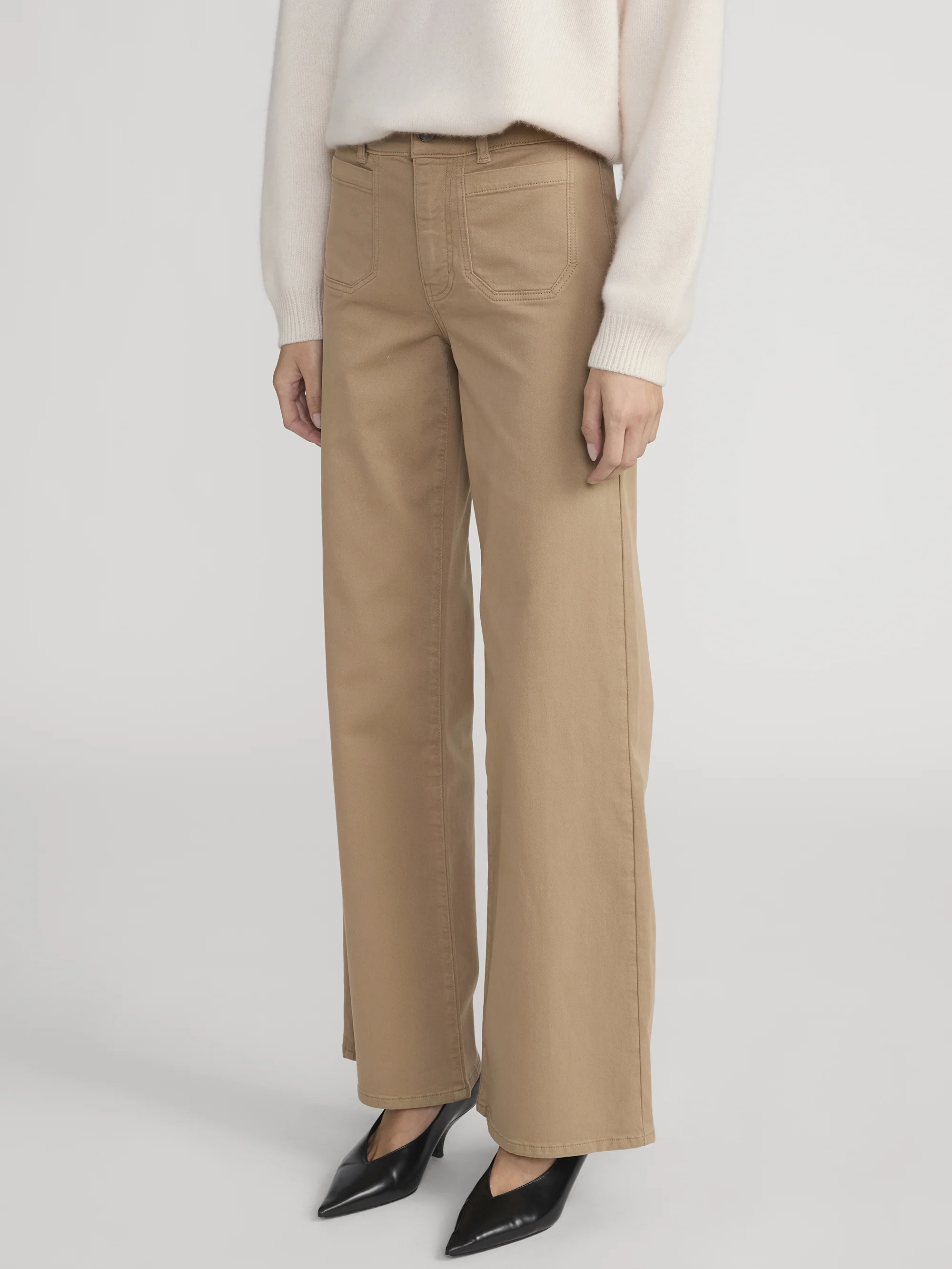 Le Slim Palazzo Modernist Pocket -- Khaki - Image 5
