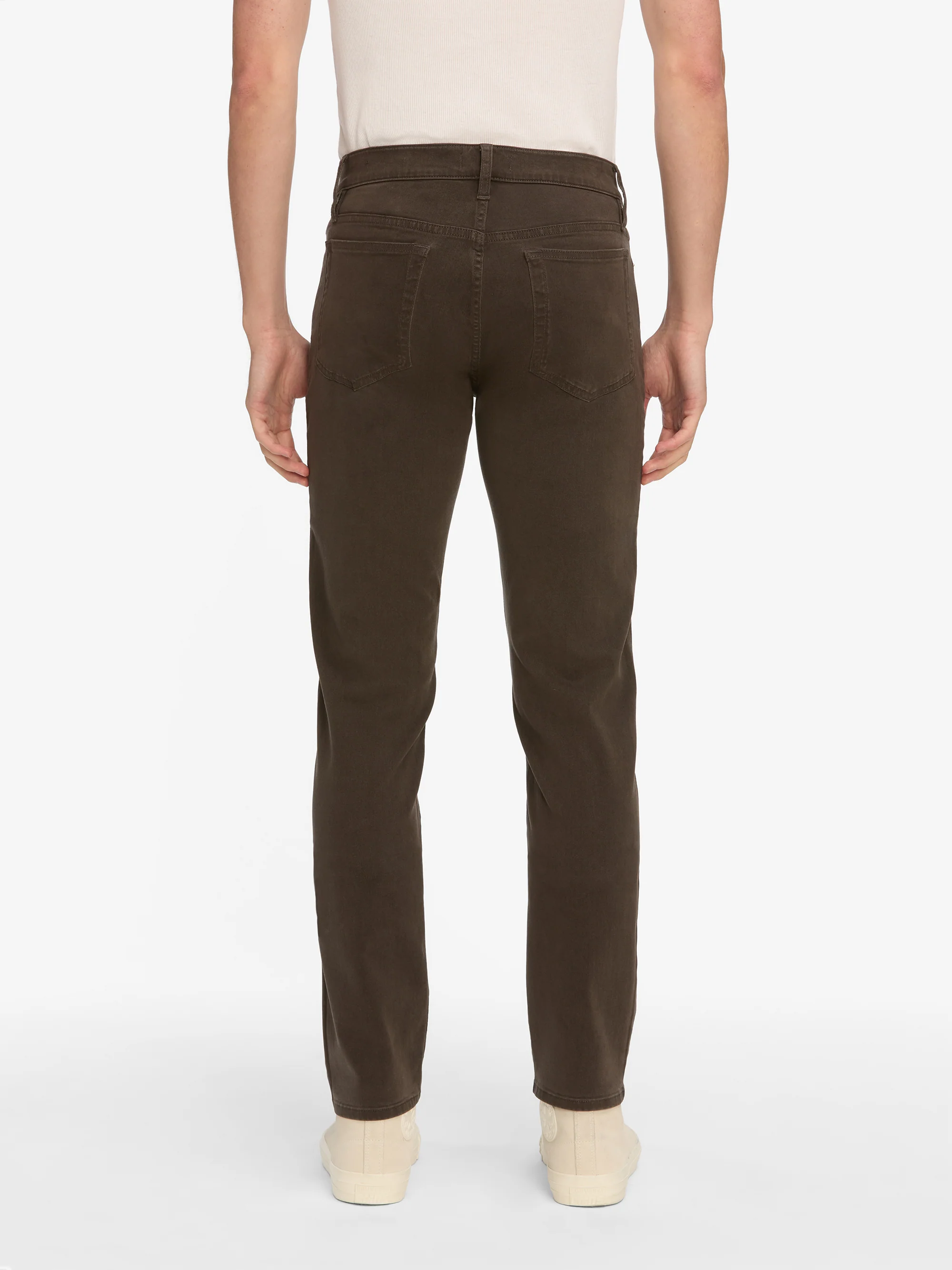 L'Homme Slim Brushed Twill -- Dark Chocolate - Image 5