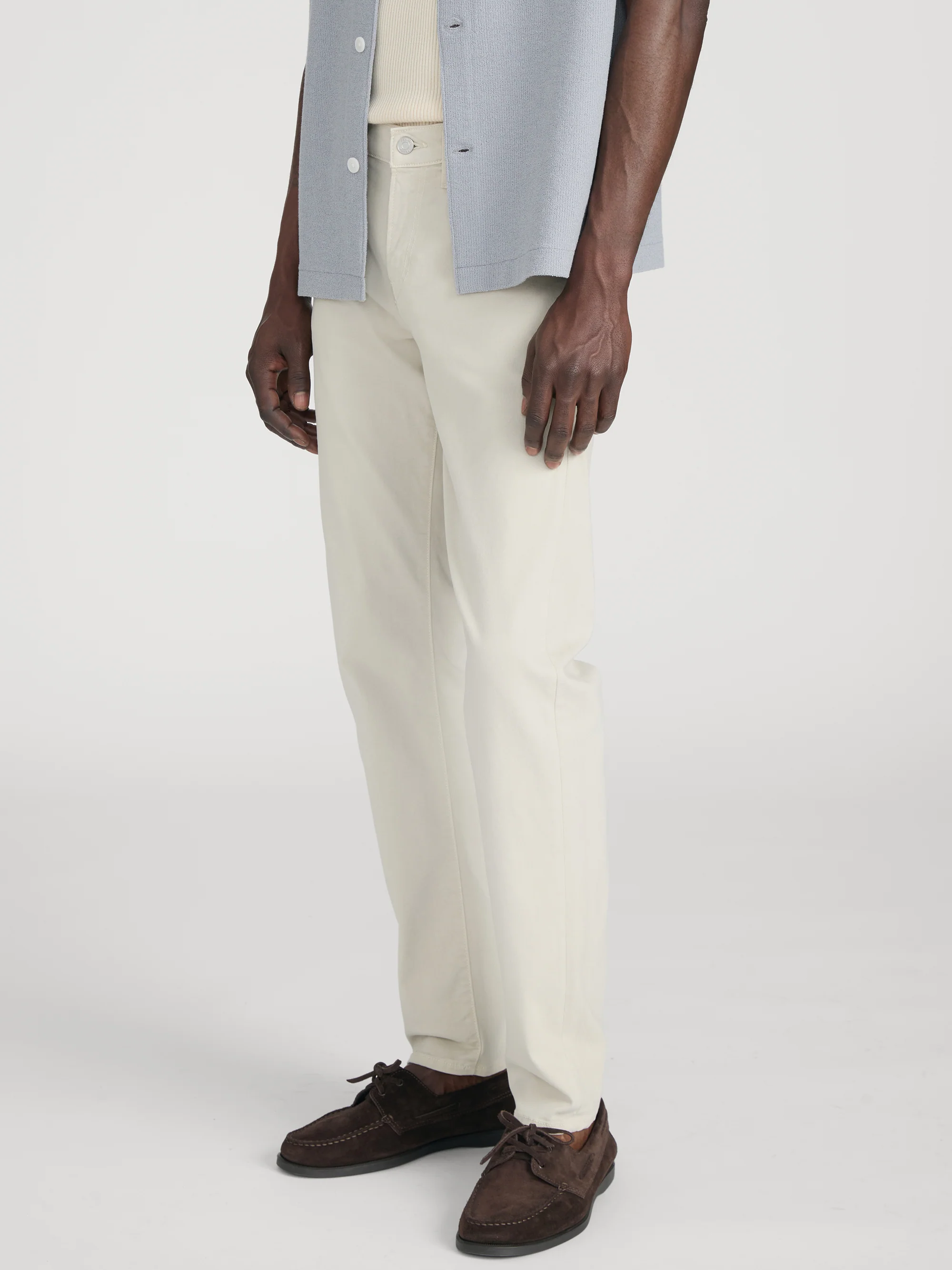 L'Homme Slim Brushed Twill -- Milk Beige - Image 4
