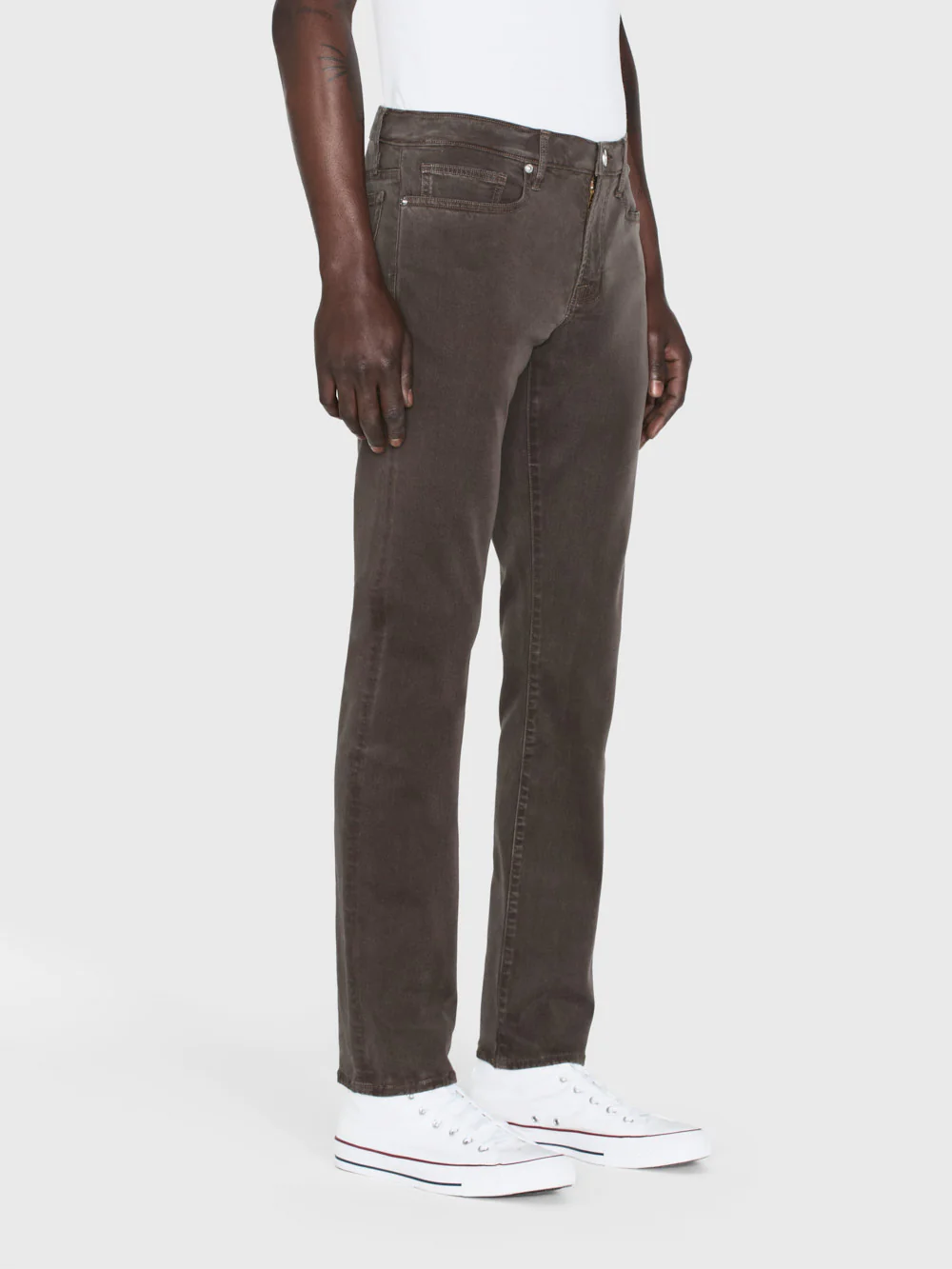 L'Homme Slim Brushed Twill -- Mocha - Image 4