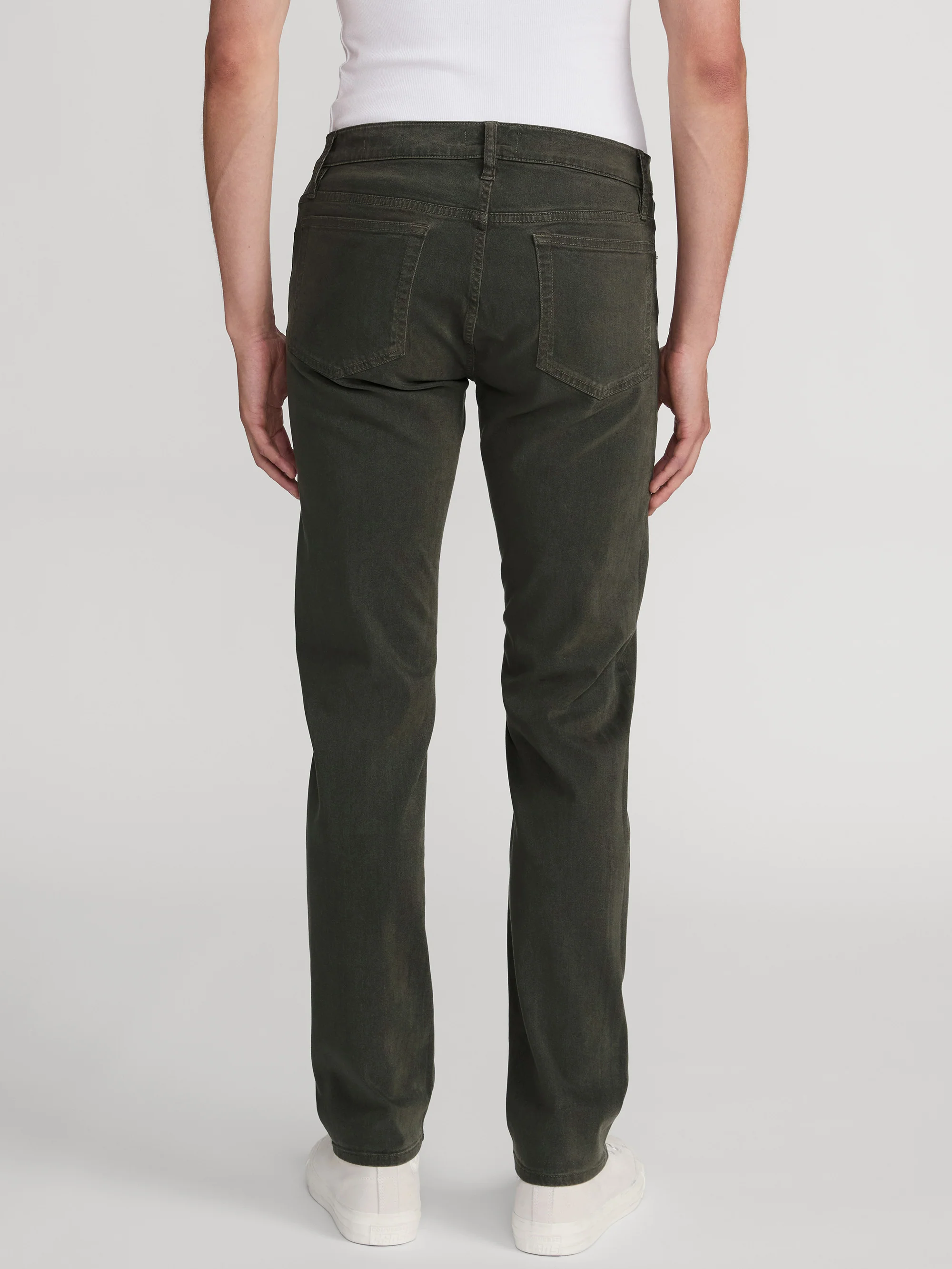 L'Homme Slim Brushed Twill -- Olive - Image 5