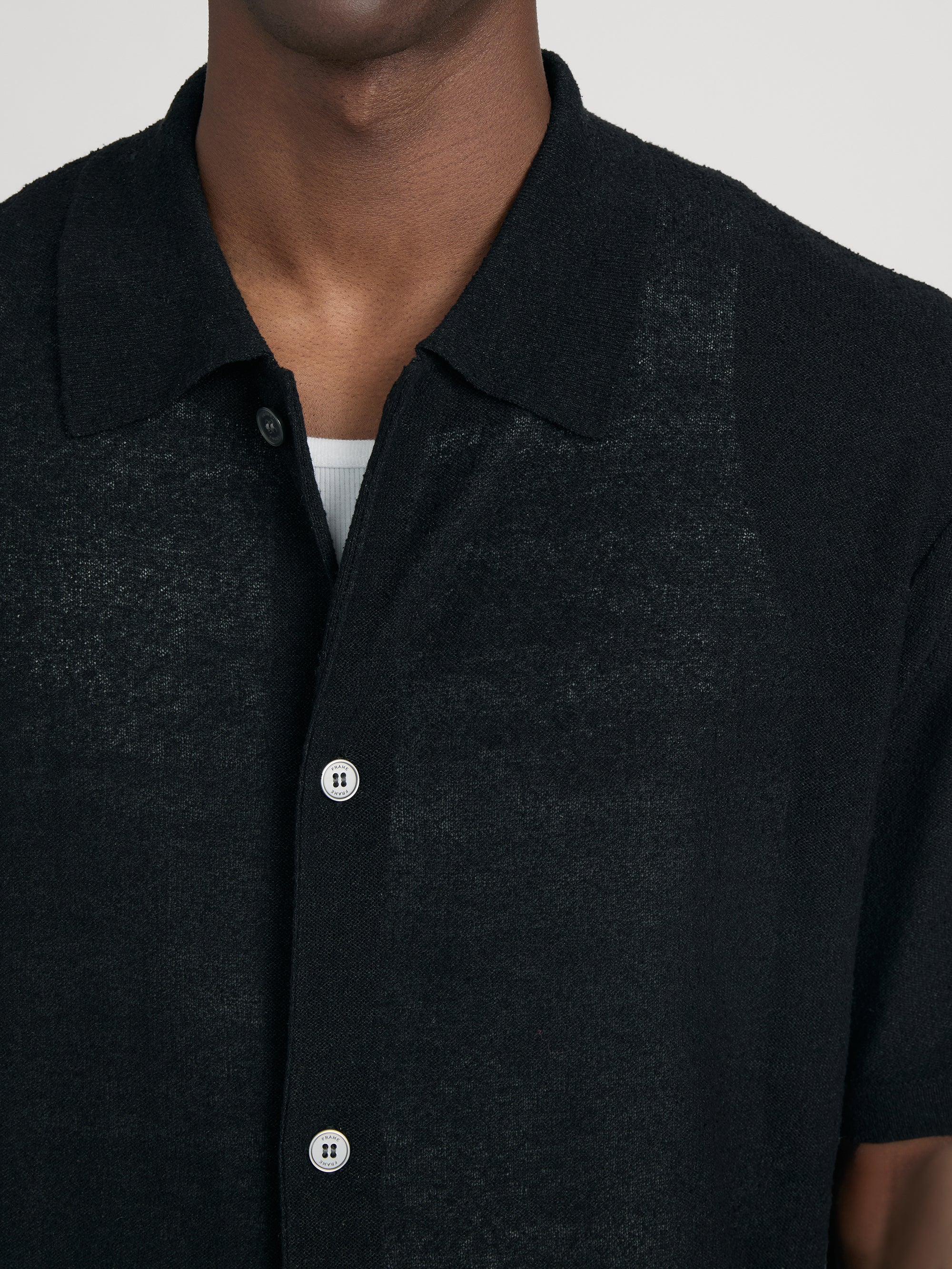 Light Cotton Silk Cardigan -- Black - Image 5