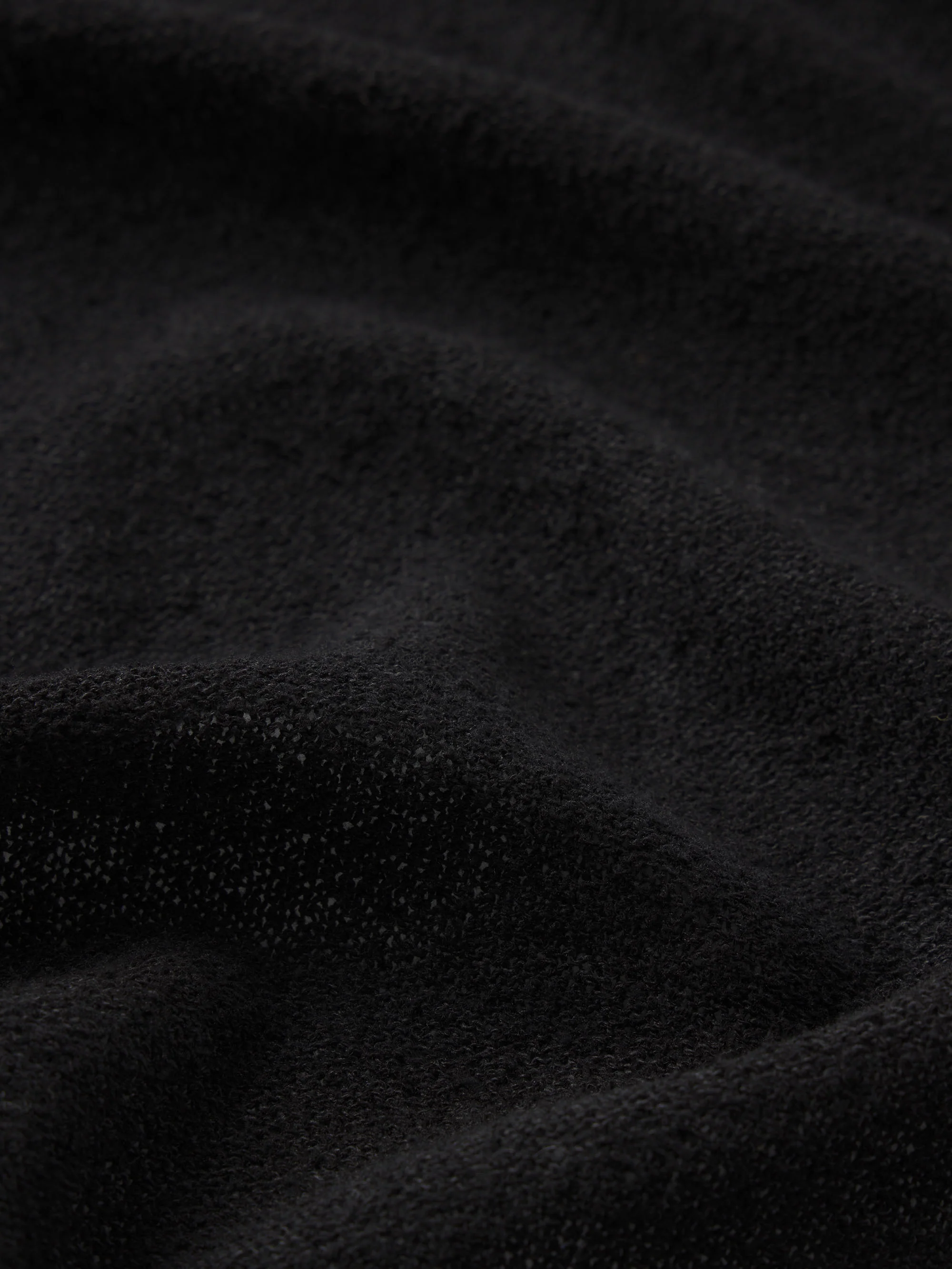 Light Cotton Silk Cardigan -- Black - Image 7
