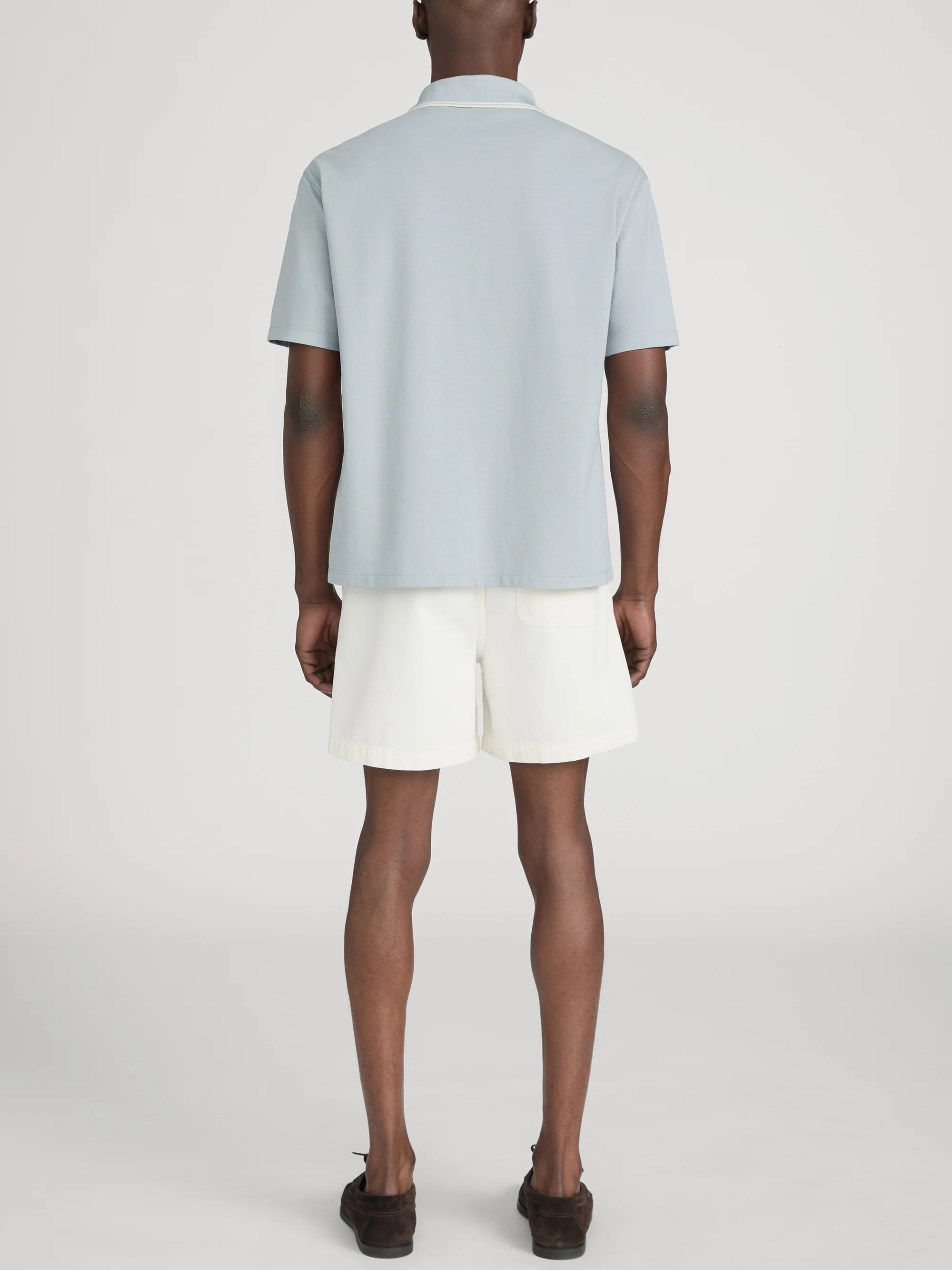 Light Pique Polo -- Blue Grey - Image 6
