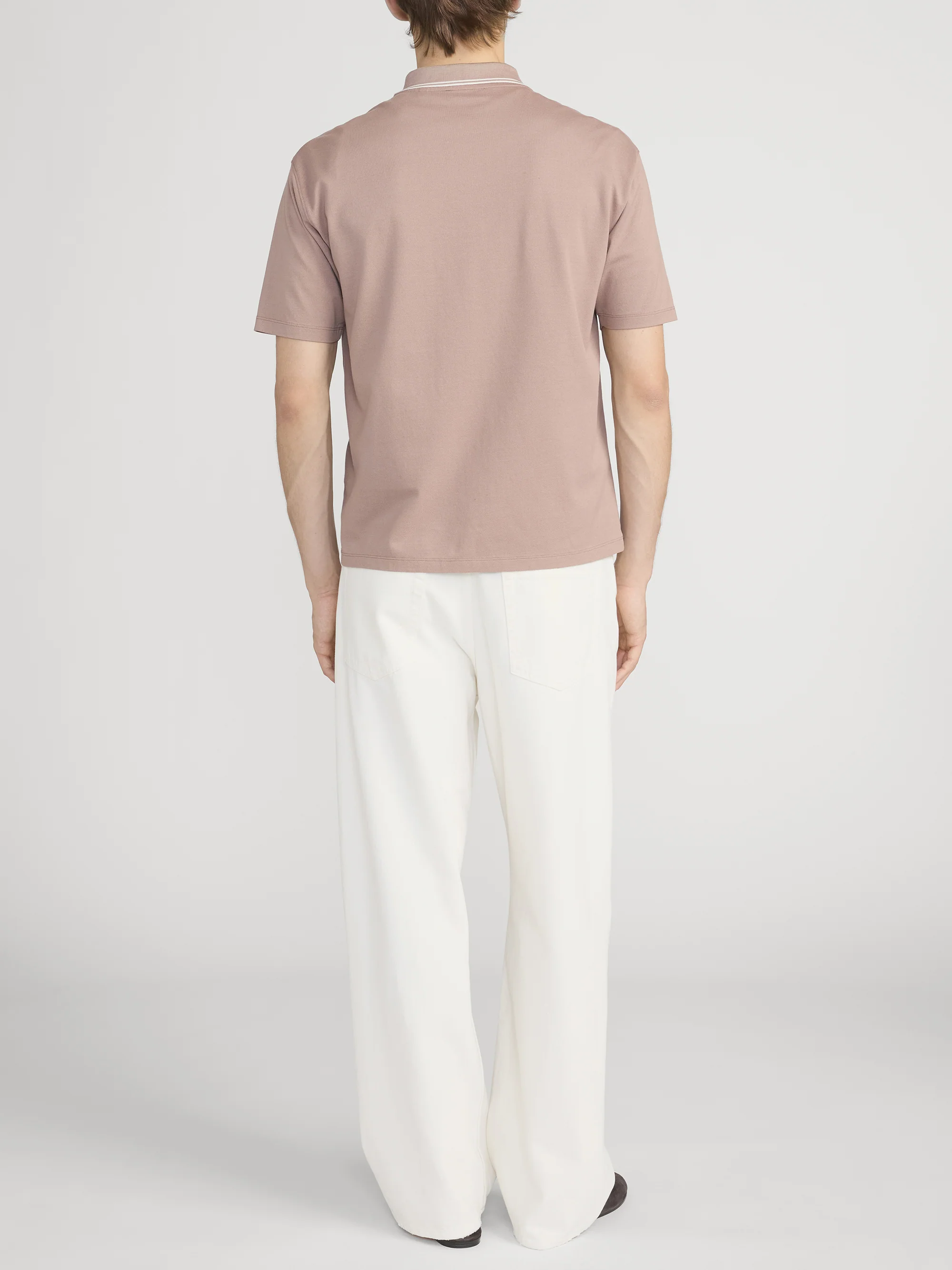 Light Pique Polo -- Smoky Mauve - Image 6