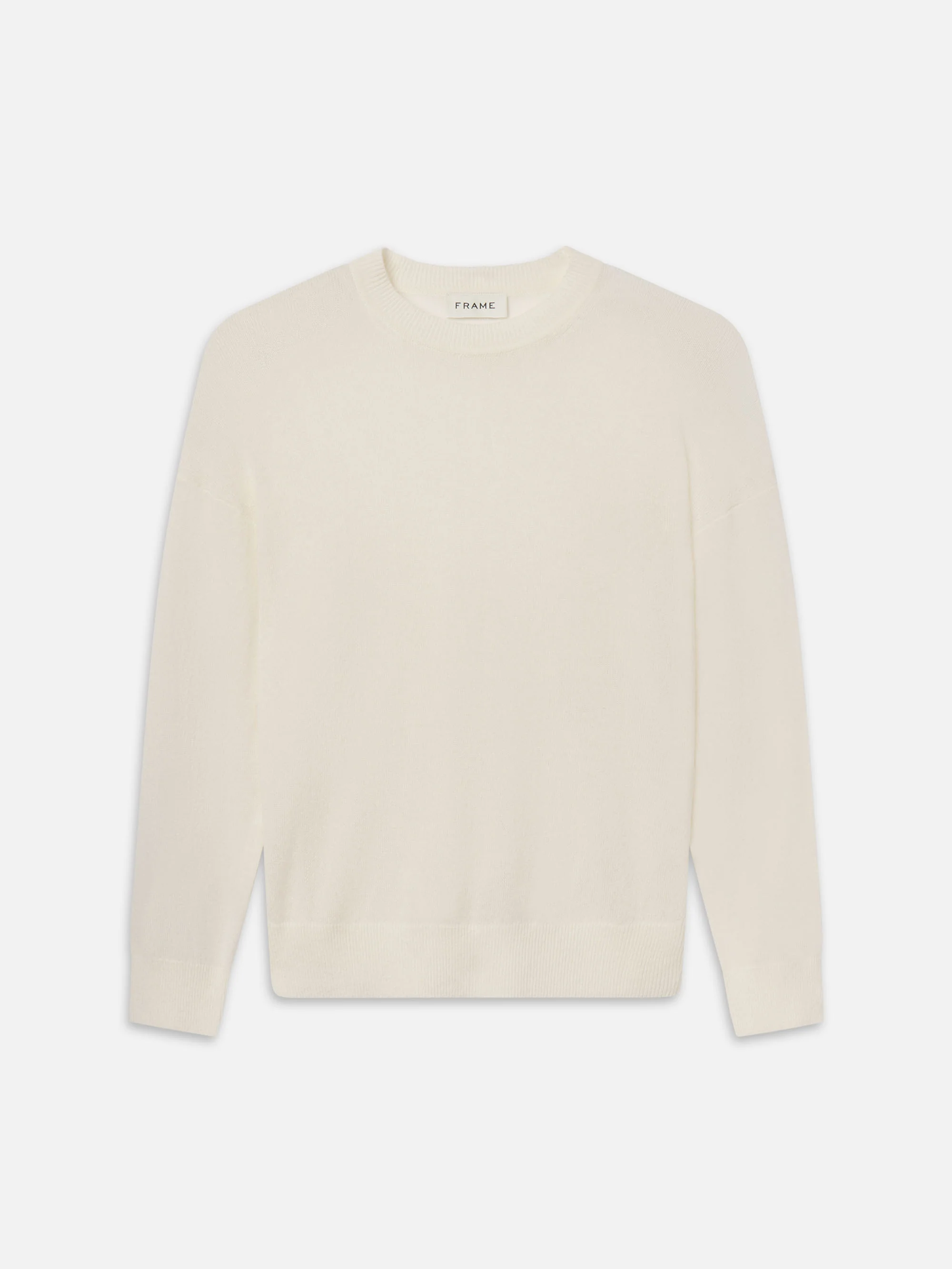 Lightweight Cashmere Blend Sweater -- Off White