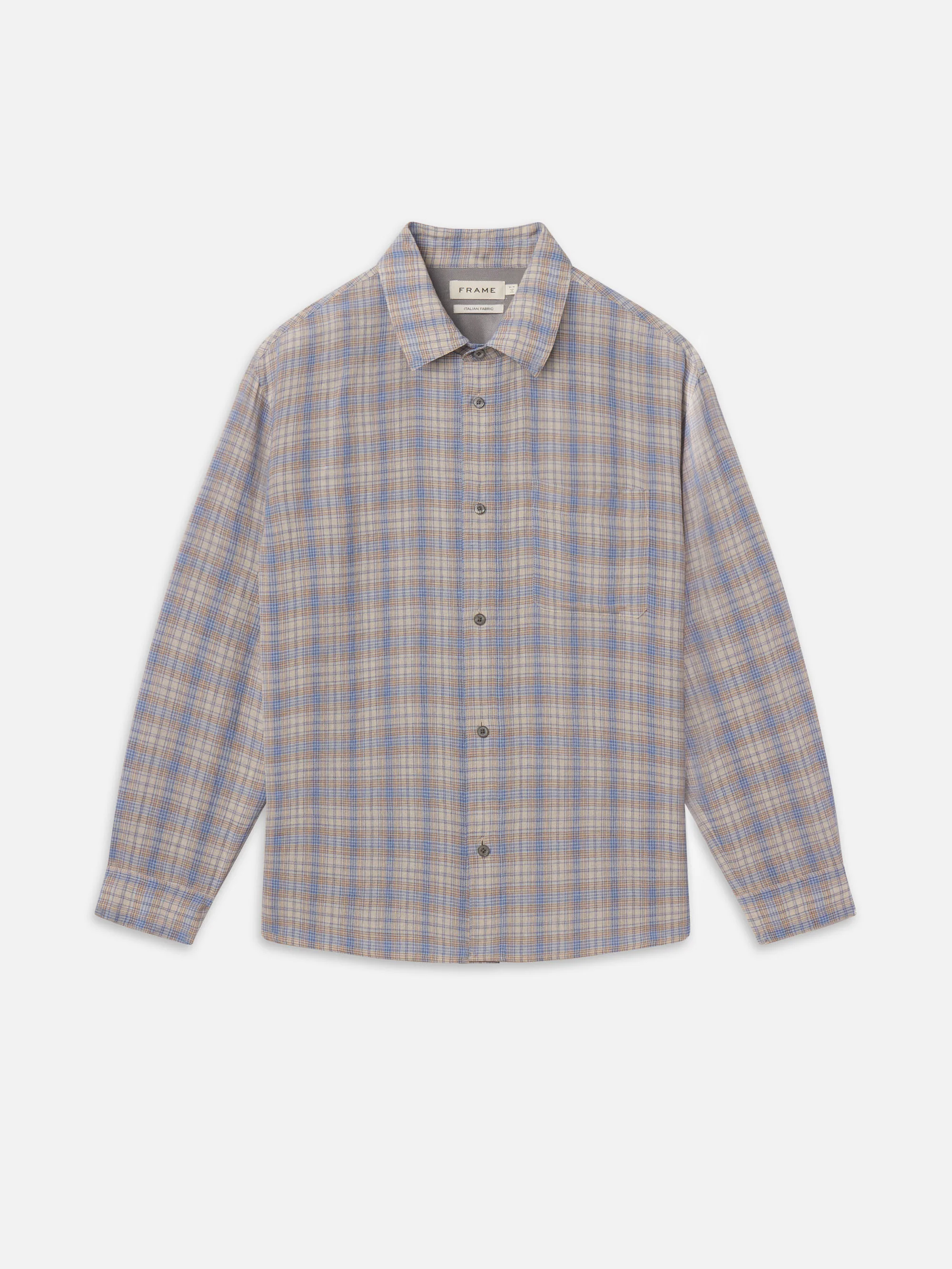 Linen Blend Plaid Shirt - Image 2