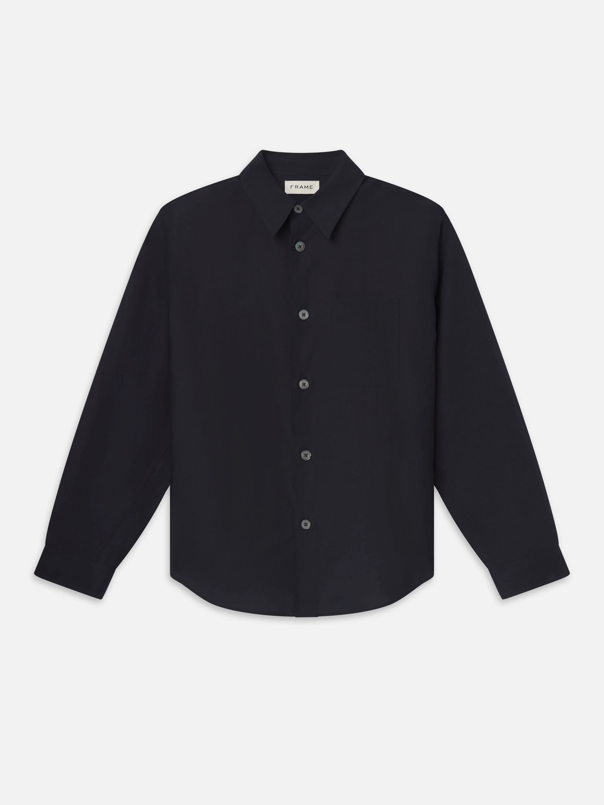 Linen Shirt -- Dark Navy