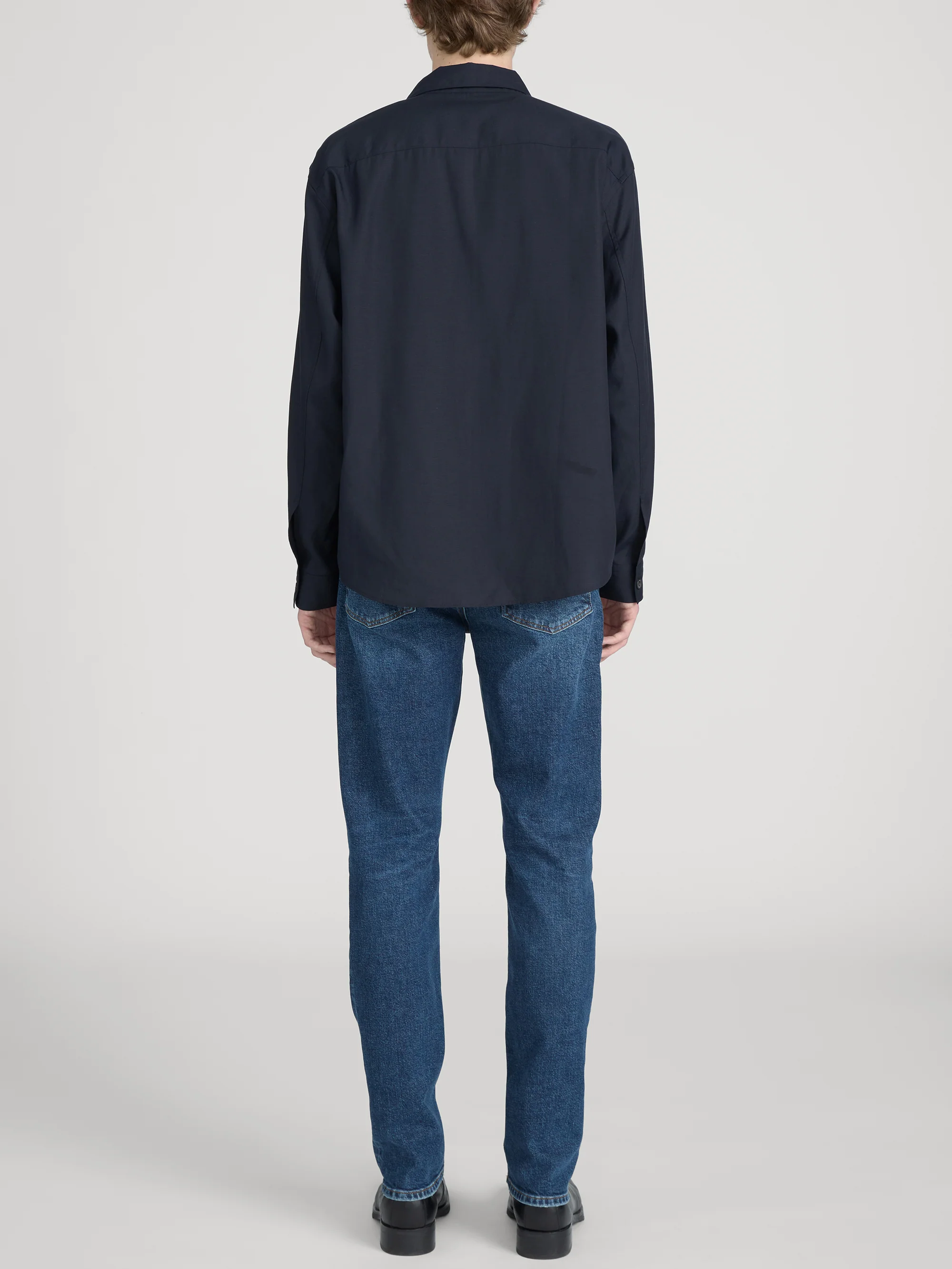 Linen Shirt -- Dark Navy - Image 6