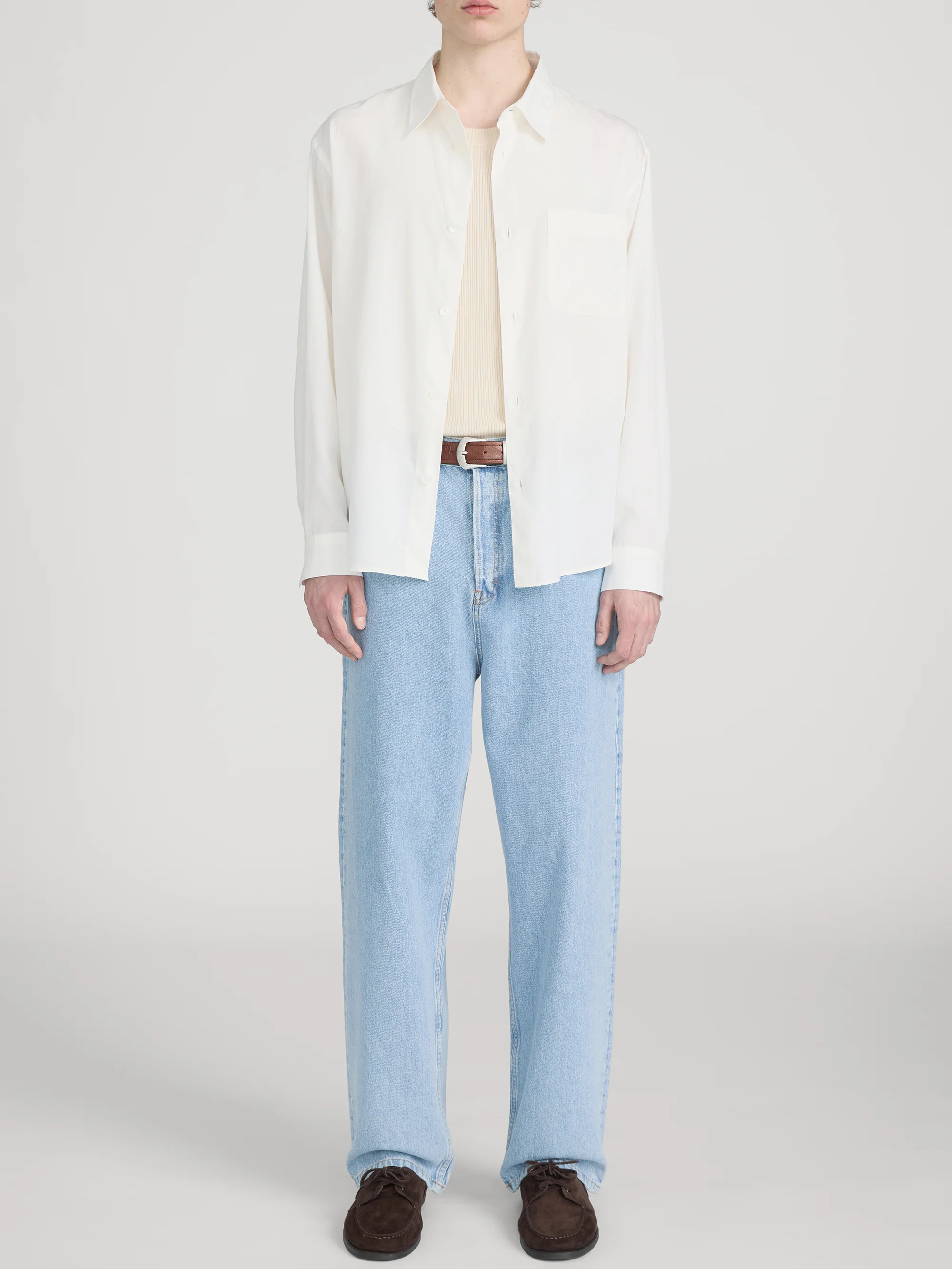 Linen Shirt -- White - Image 2